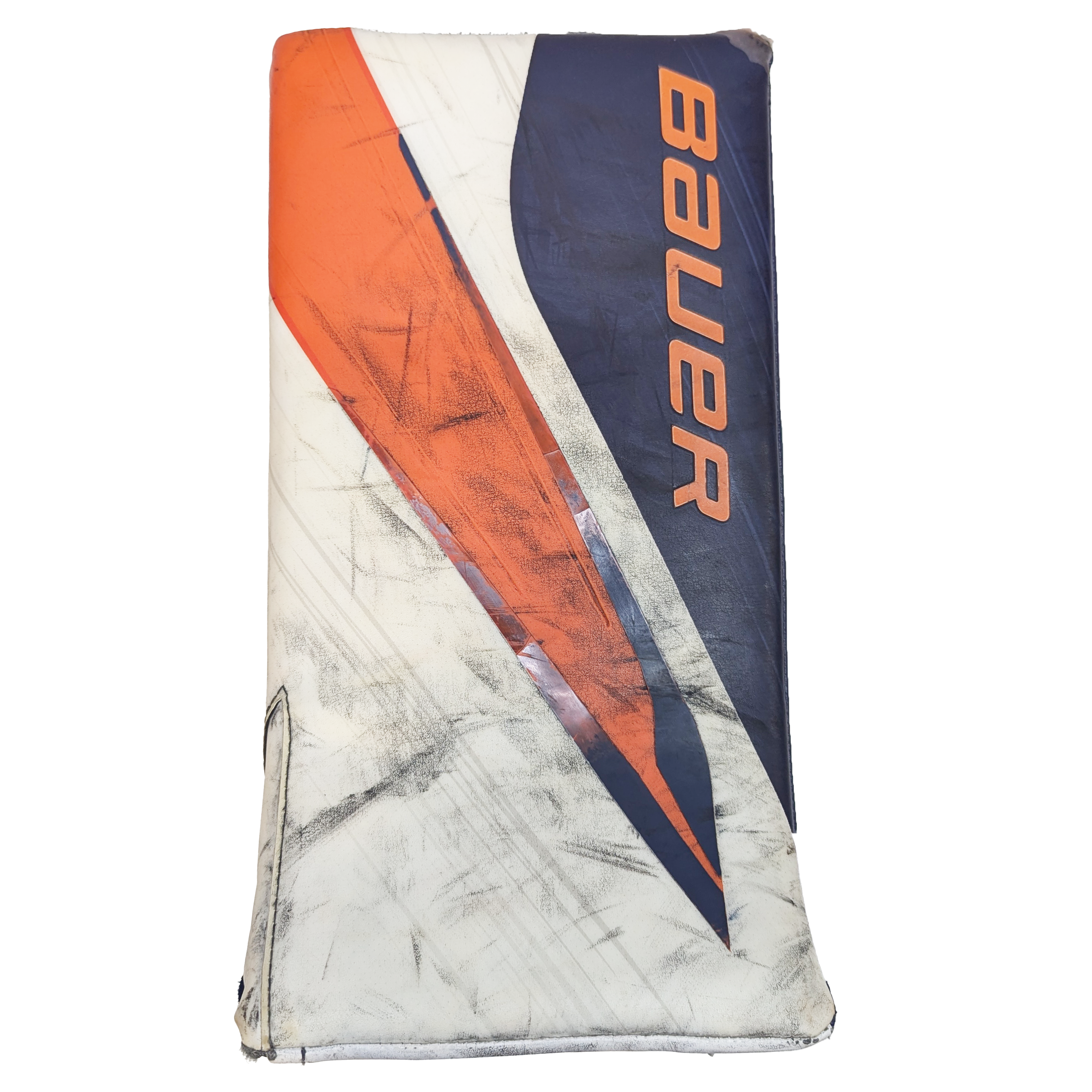 Bauer Vapor Hyperlite 2 - Bloqueur de gardien de but professionnel WHL (blanc/bleu marine/orange)