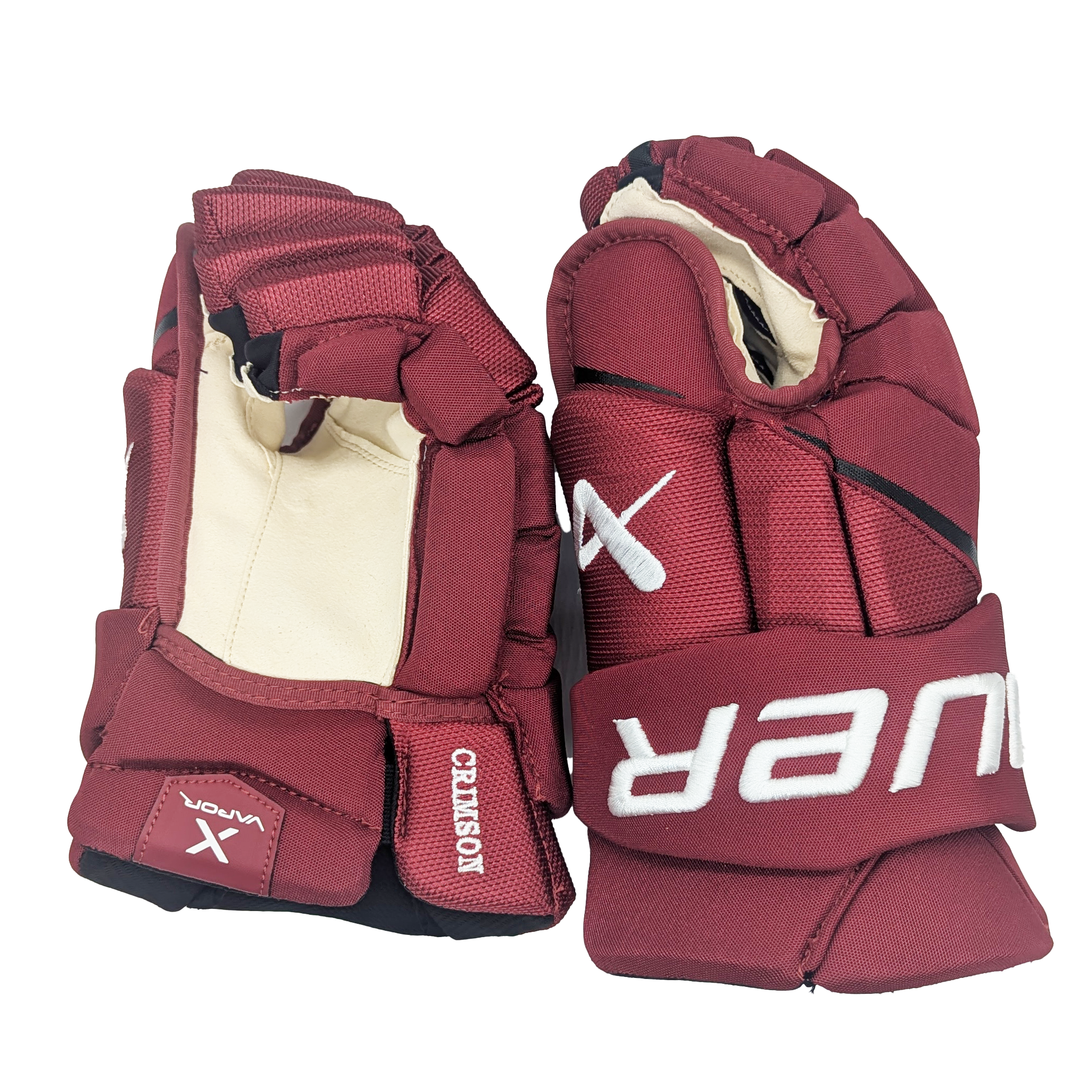 Bauer Vapor Hyperlite - Gant de hockey NCAA Pro Stock (cramoisi)