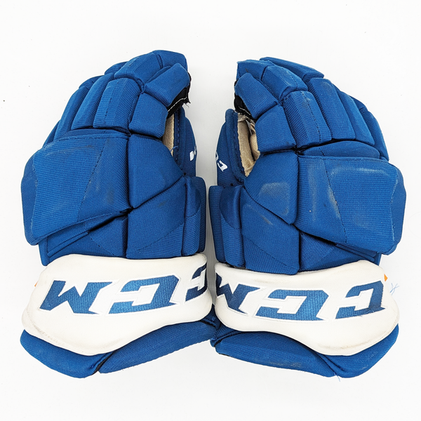 CCM HGJSPP - Used NHL Pro Stock Glove - Colorado Avalanche (Blue)
