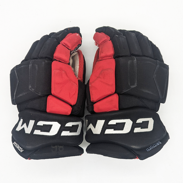 CCM HGJSPP - Used OHL Pro Stock Glove (Black/Red)
