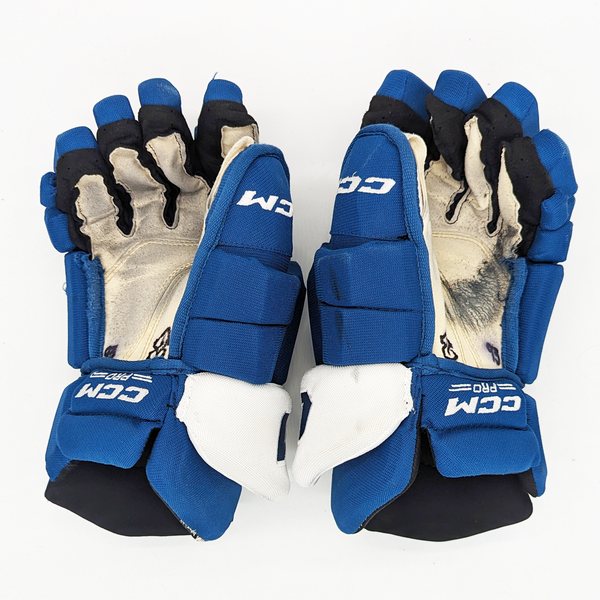 CCM HGTK - Used NHL Pro Stock Glove - Colorado Avalanche (Blue)
