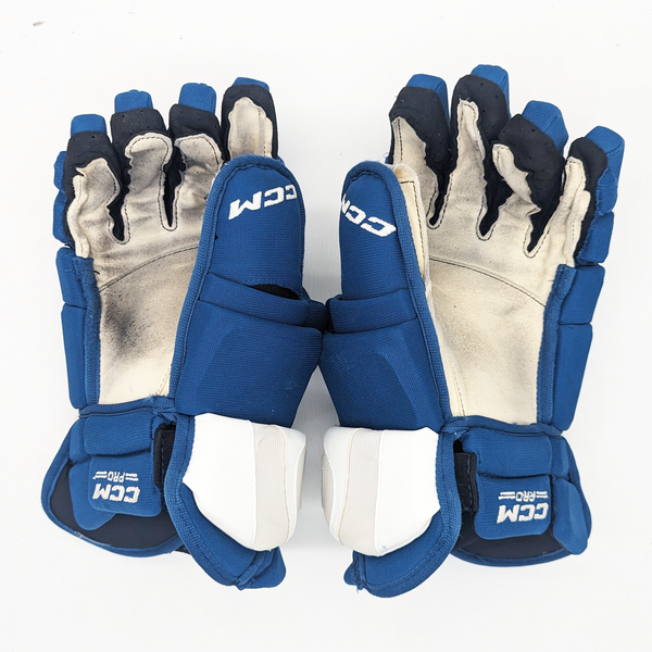 CCM UCL+ - Used NHL Pro Stock Glove - Colorado Avalanche (Blue)