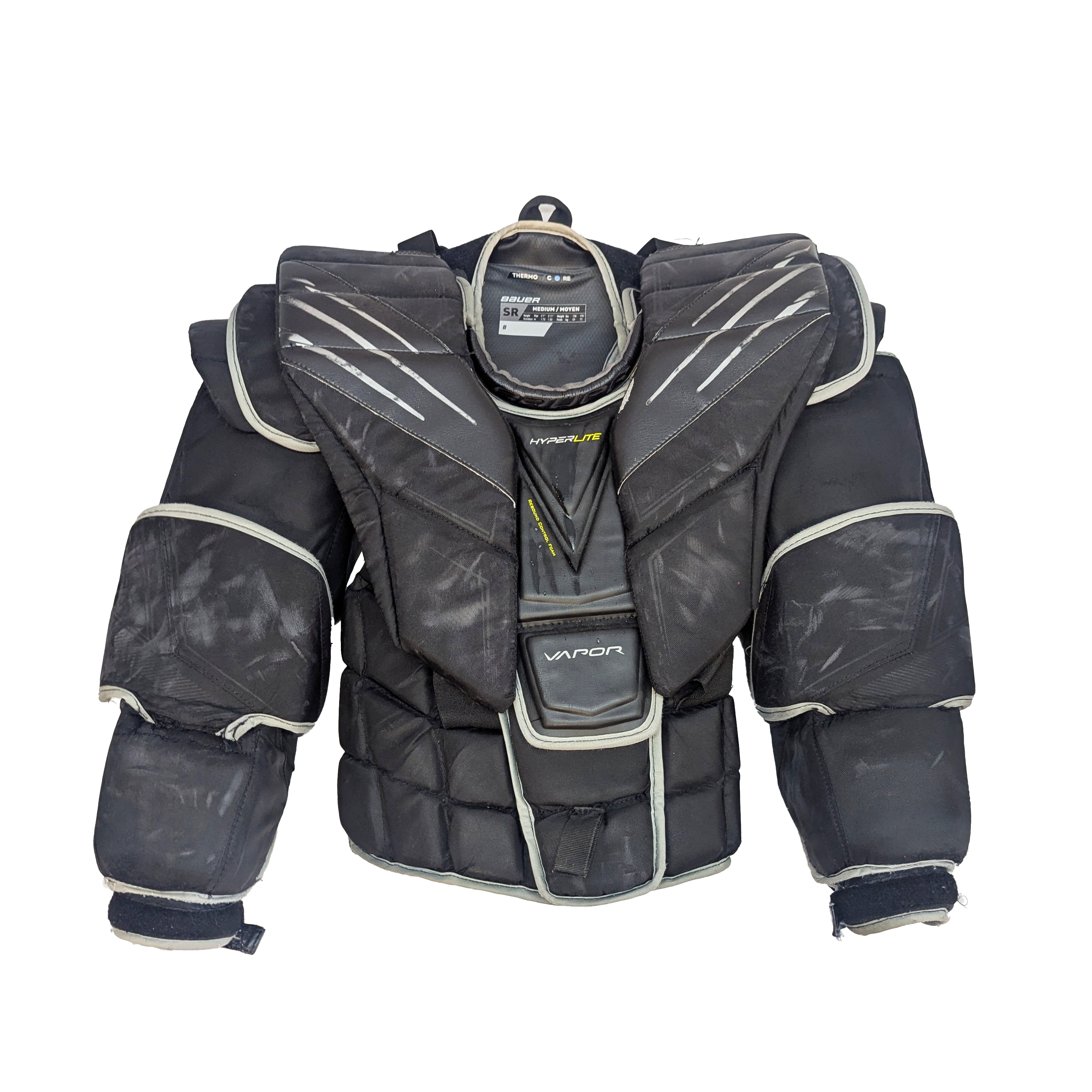 Bauer Vapor Hyperlite - Plastron de gardien de but WHL Pro Stock d'occasion (noir)