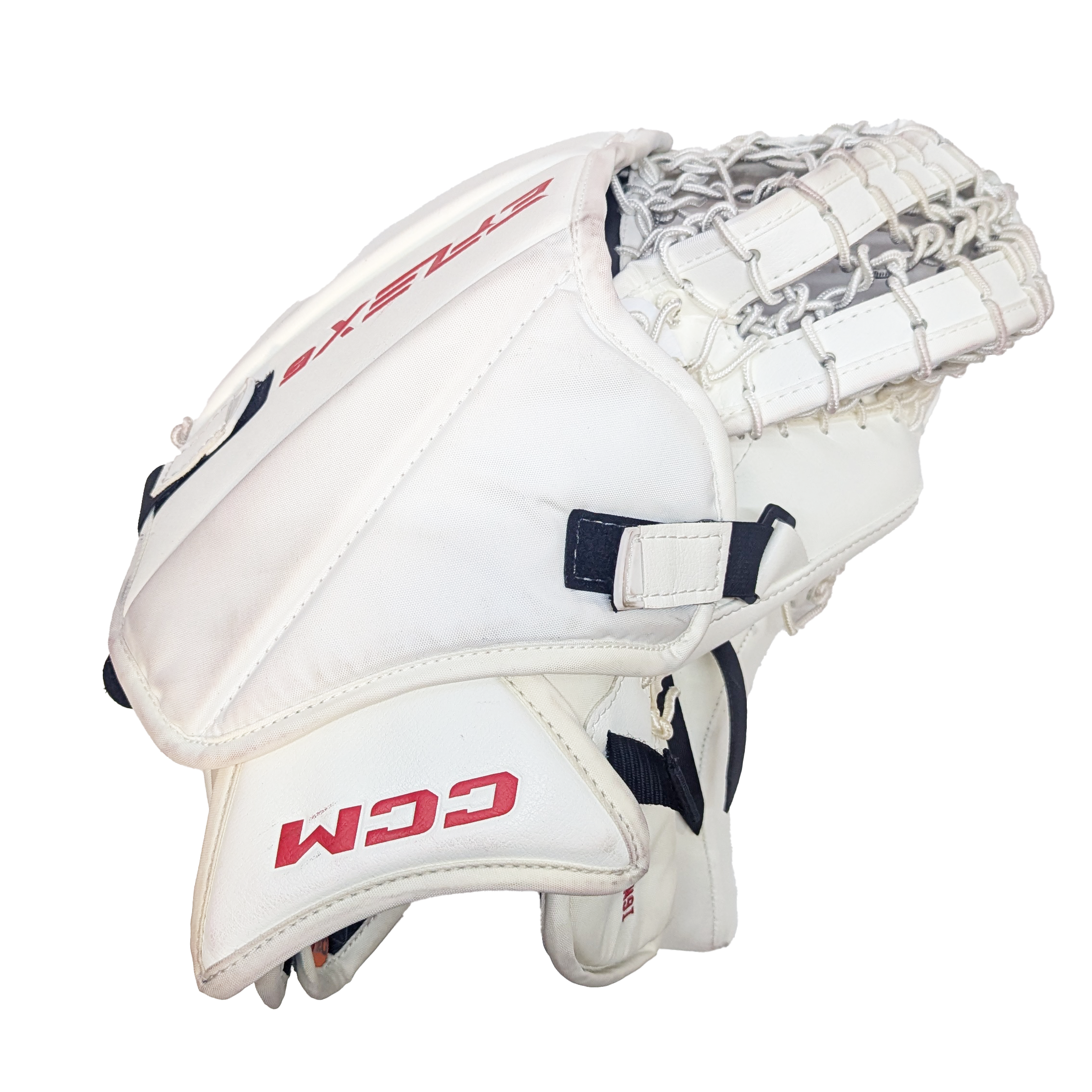 CCM Extreme Flex 6 - Used AHL Pro Stock Senior Goalie Full Set (White/Red/Yellow)