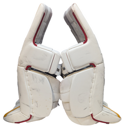 CCM Extreme Flex 6 - Ensemble complet de gardien de but senior AHL Pro Stock d'occasion (blanc/rouge/jaune)