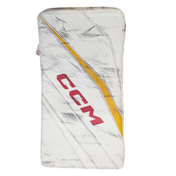 CCM Extreme Flex 6 - Ensemble complet de gardien de but senior AHL Pro Stock d'occasion (blanc/rouge/jaune)