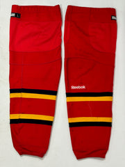 LHJMQ - Chaussette de hockey CCM usagée (rouge/bleu marine/jaune)