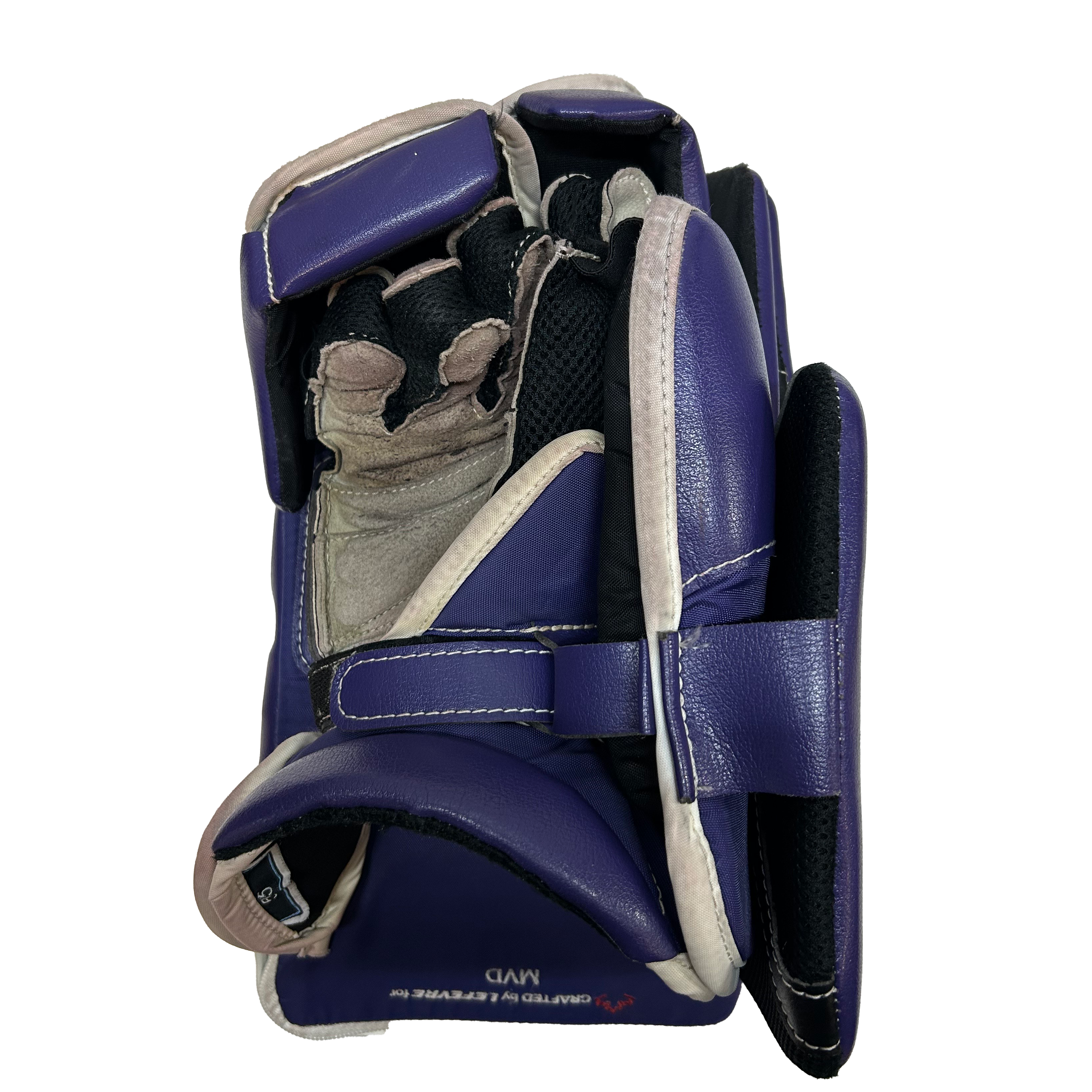 True Catalyst PX3 - Used Pro Stock Goalie Blocker (Purple/White)