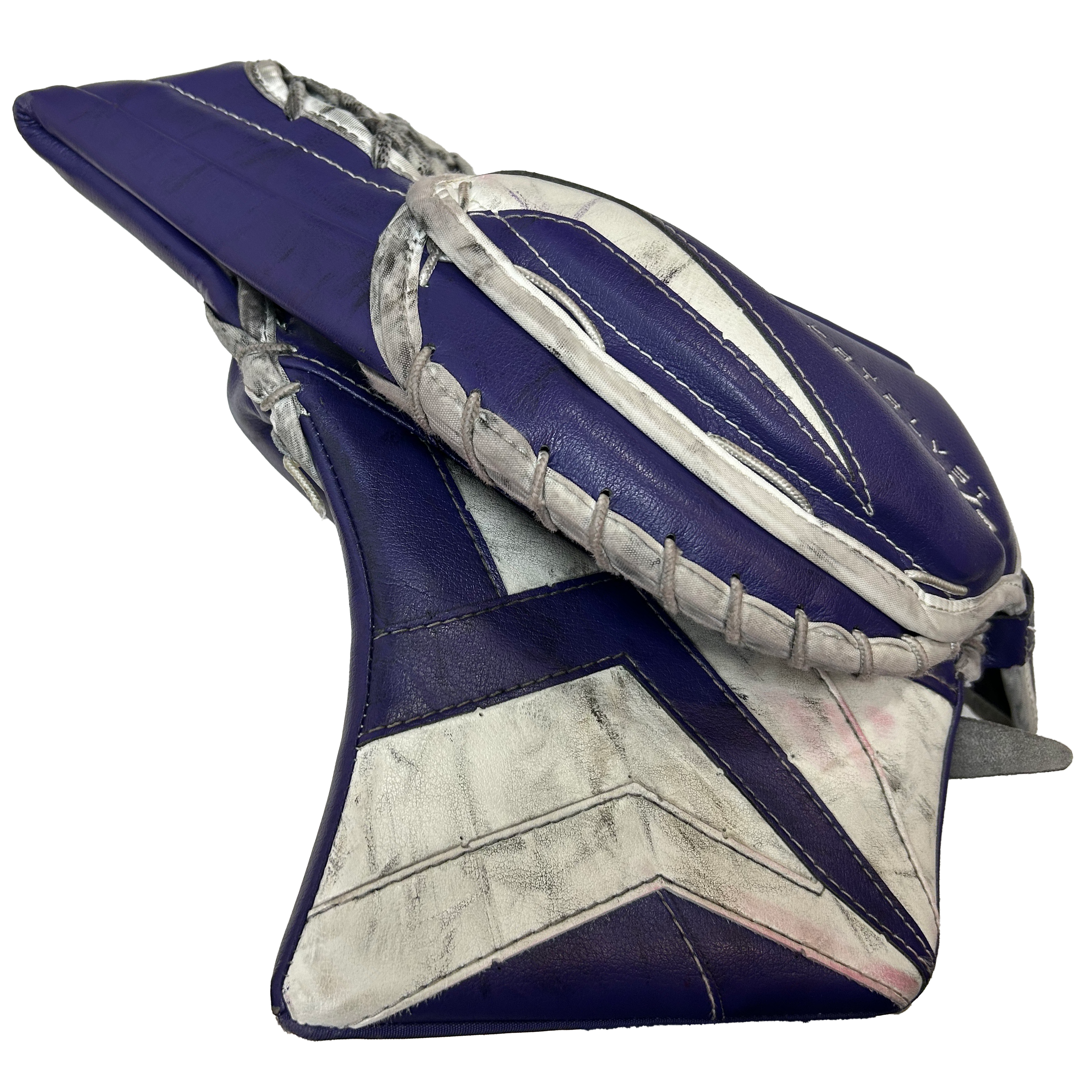True Catalyst Px3 - Used Pro Stock Goalie Glove (Purple/White)