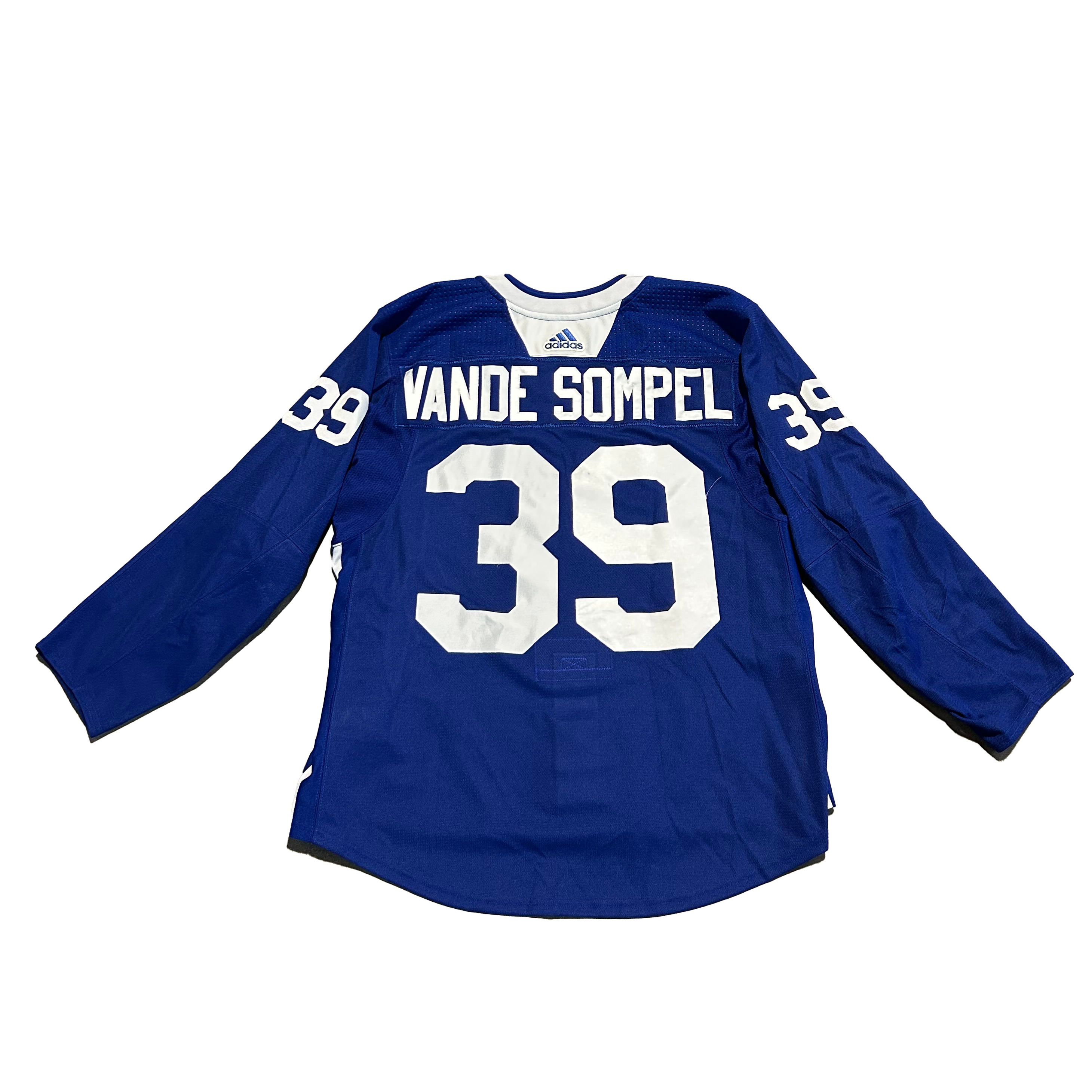 NHL - Used New York Islanders Adidas Practice Jersey With Namebars (Blue)