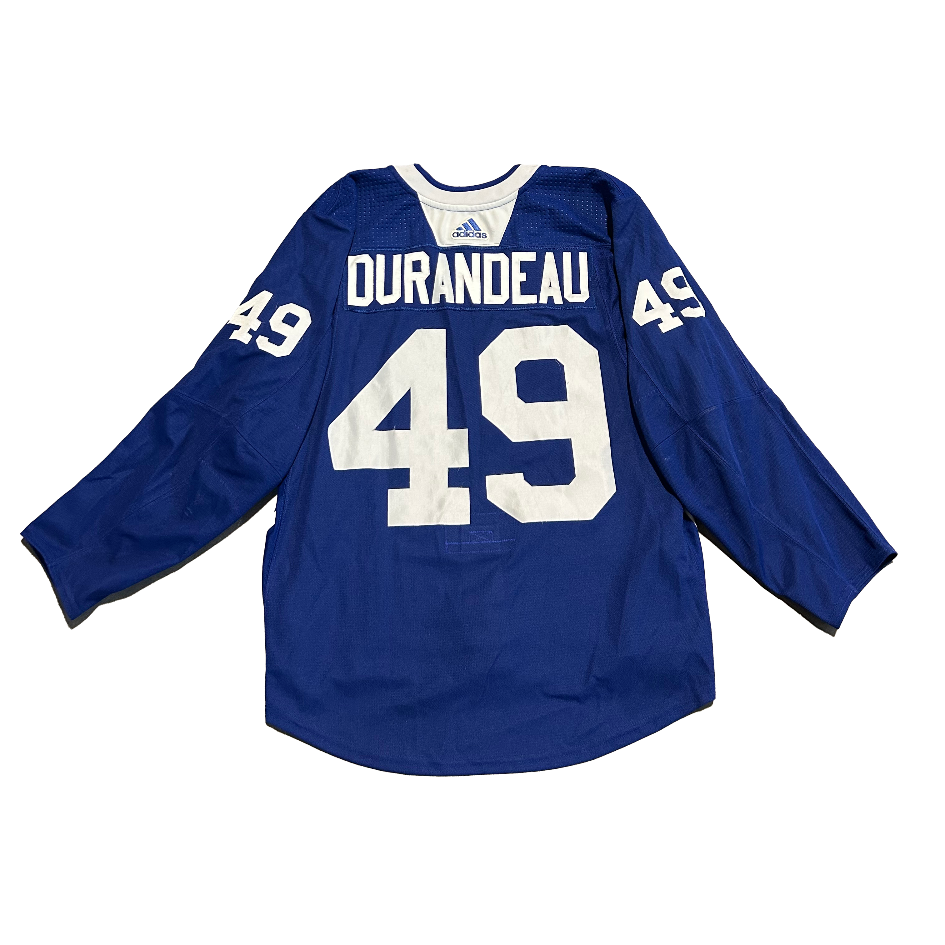 NHL - Used New York Islanders Adidas Practice Jersey With Namebars (Blue)