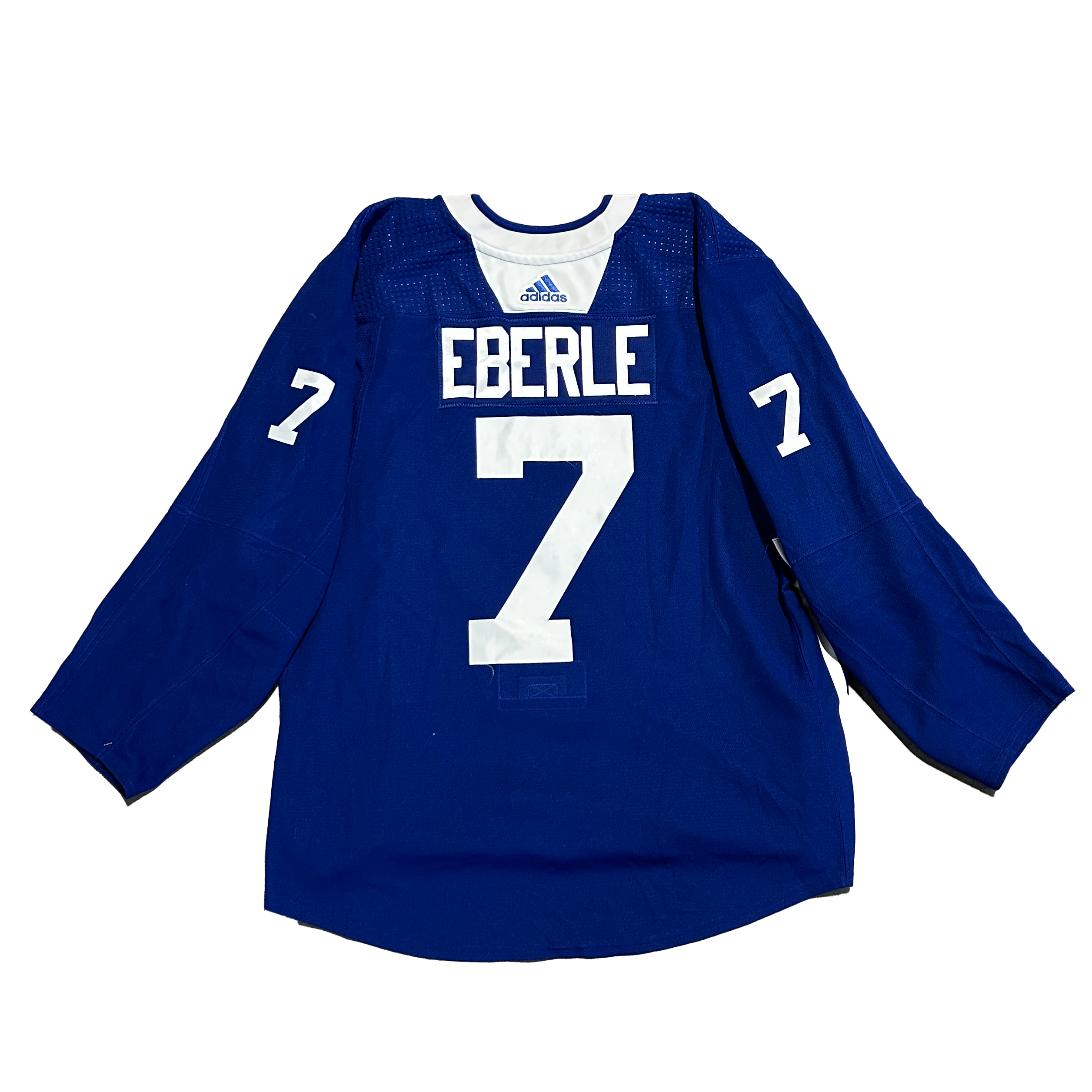 NHL - Used New York Islanders Adidas Practice Jersey With Namebars (Blue)