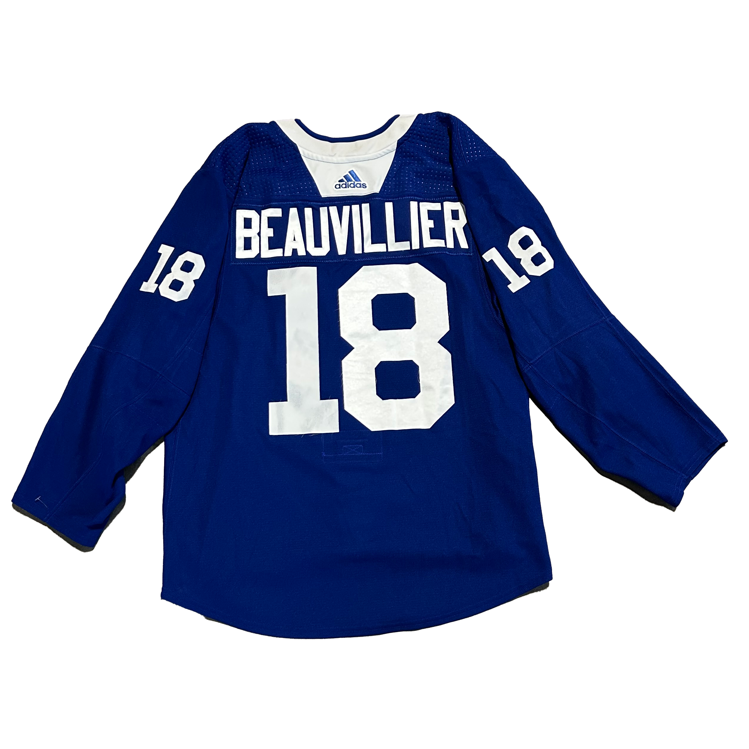 NHL - Used New York Islanders Adidas Practice Jersey With Namebars (Blue)