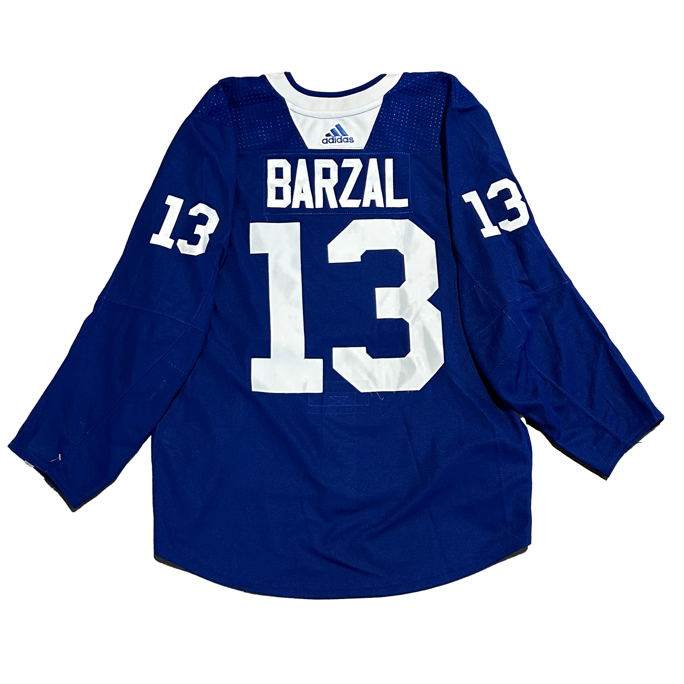 NHL - Used New York Islanders Adidas Practice Jersey With Namebars (Blue)