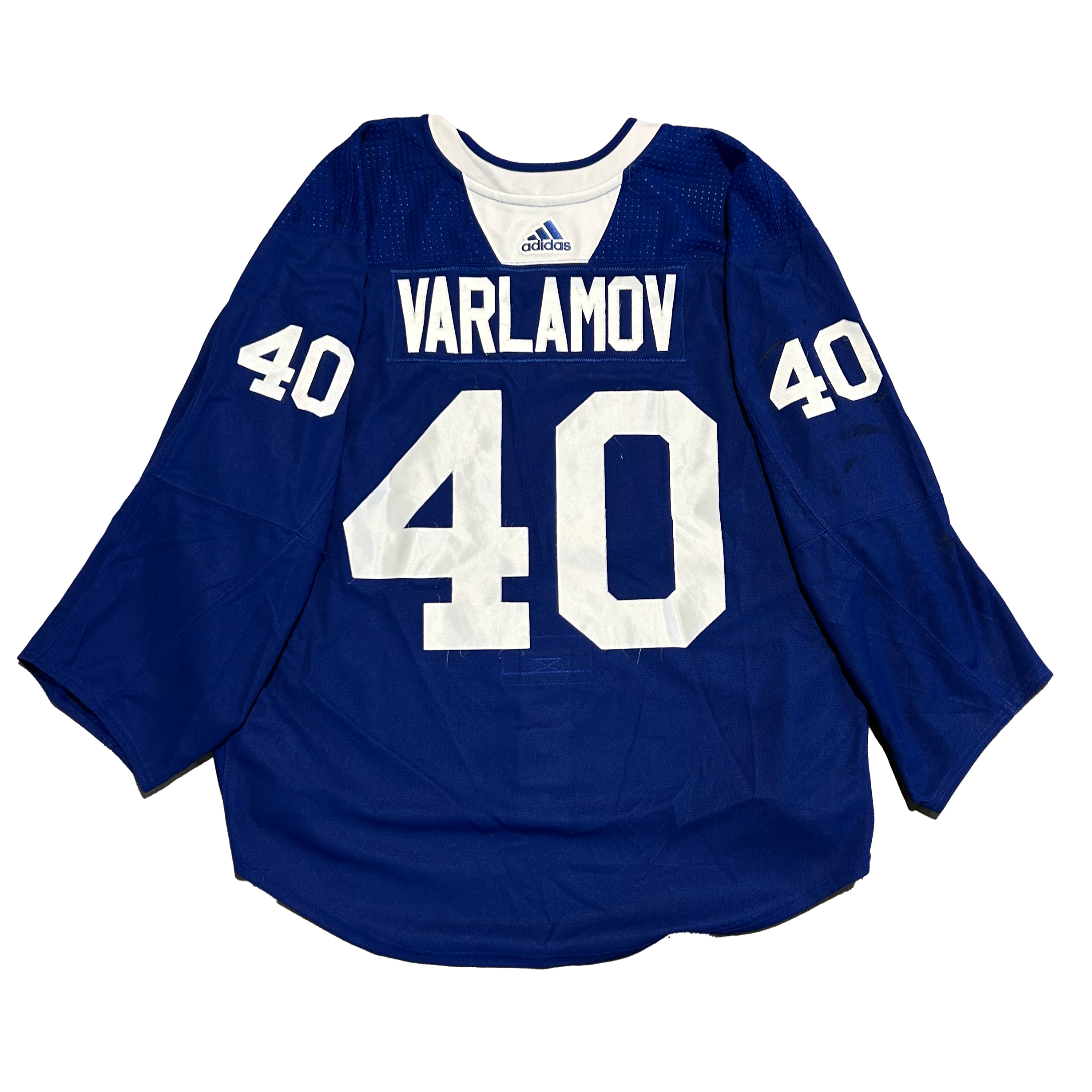 NHL - Used New York Islanders Adidas Practice Jersey With Namebars (Blue)