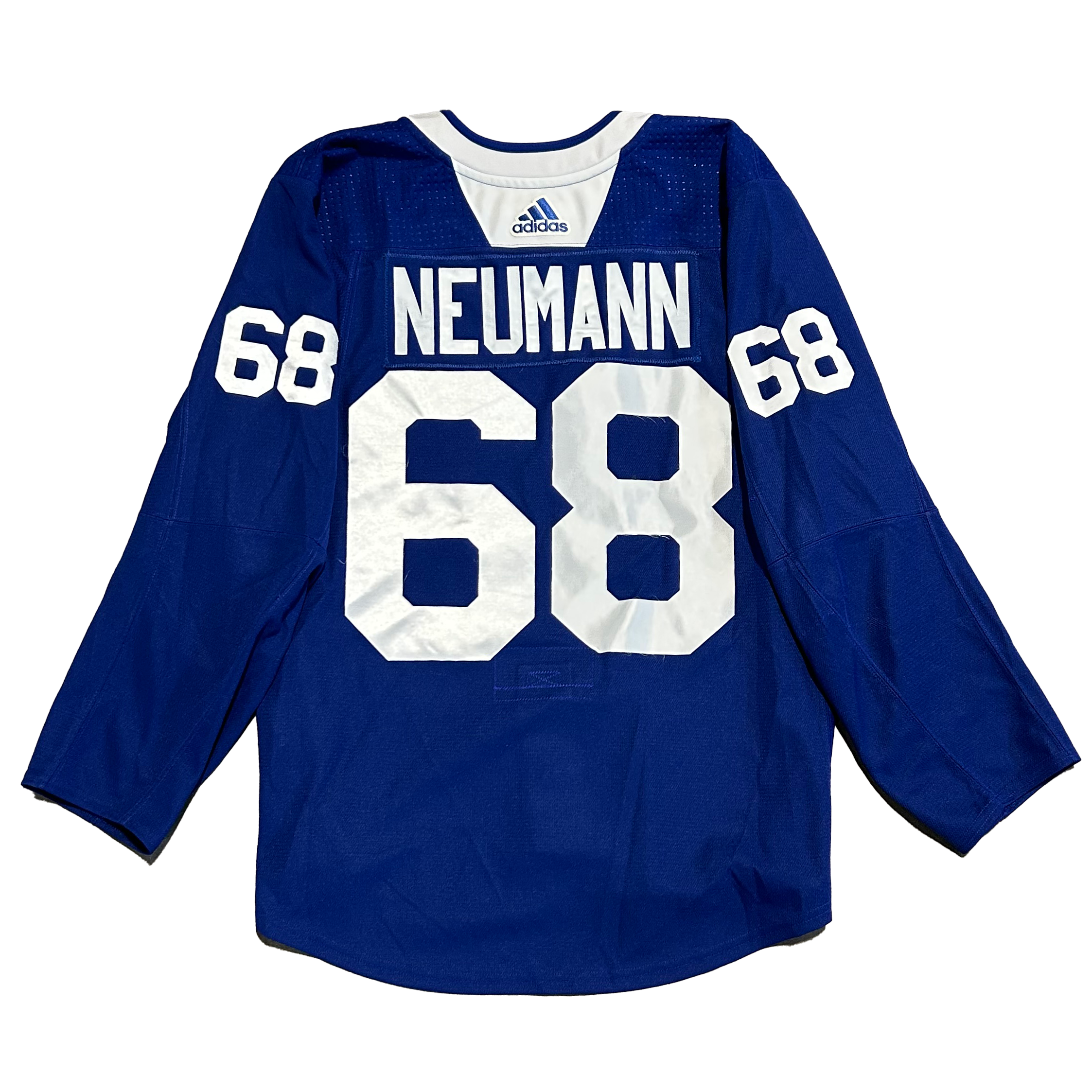 NHL - Used New York Islanders Adidas Practice Jersey With Namebars (Blue)