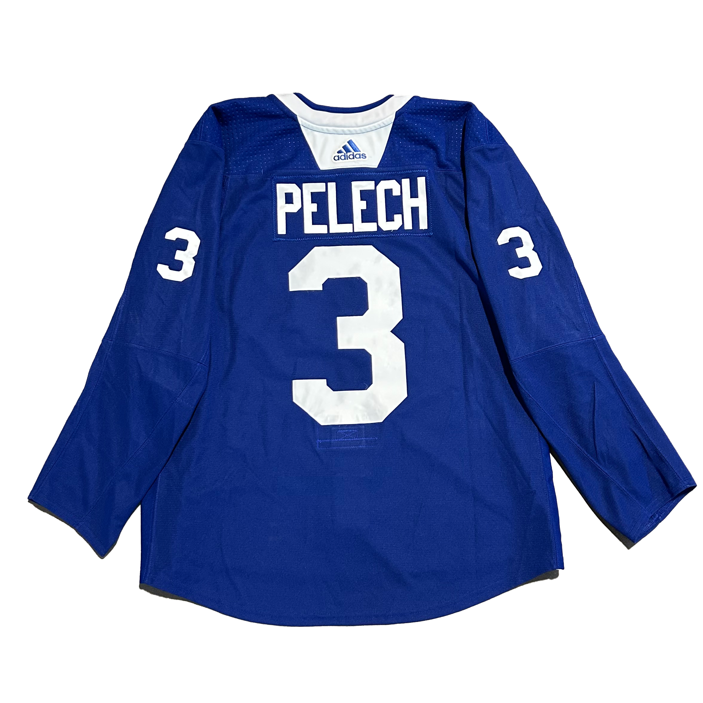 NHL - Used New York Islanders Adidas Practice Jersey With Namebars (Blue)