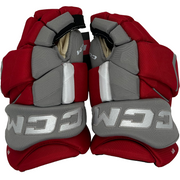 CCM HGJSPP - NCAA Pro Stock Hockey Glove (Red/Grey/White)