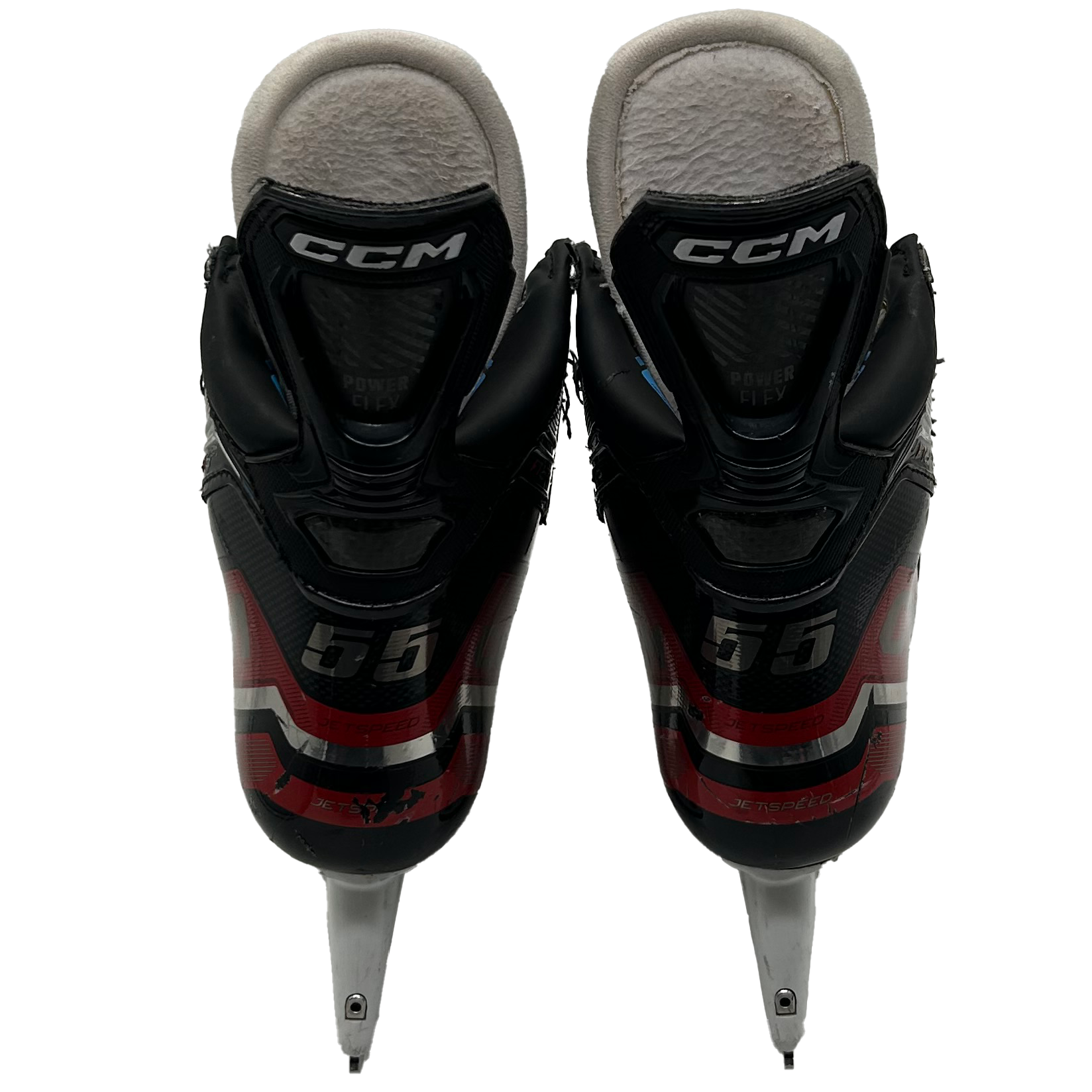 CCM Jetspeed FT6 Pro - Used Pro Stock Hockey Skates - Size 4.5D (Red)