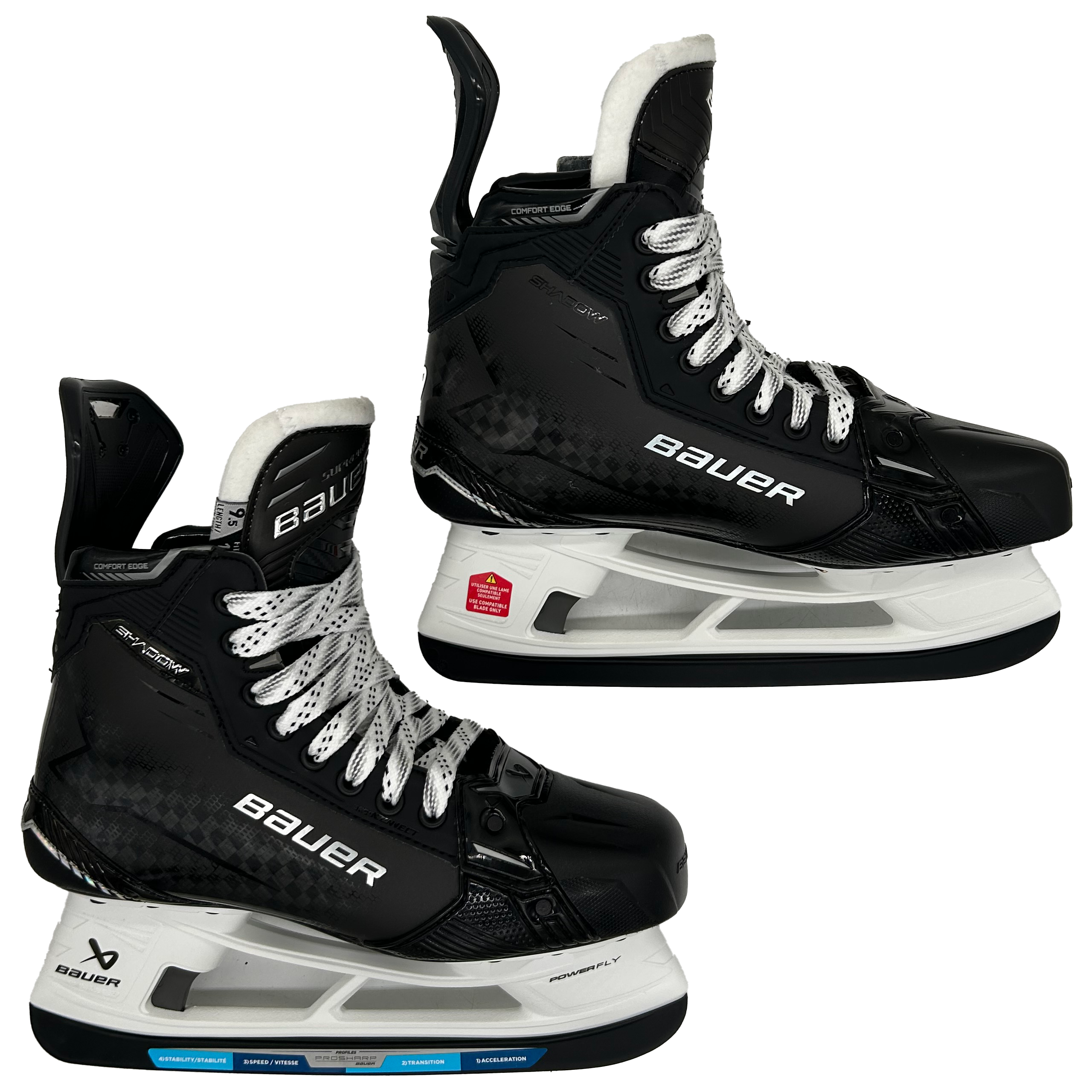 Bauer Supreme Shadow - Pro Stock Hockey Skates - Size 9.5 Fit 1