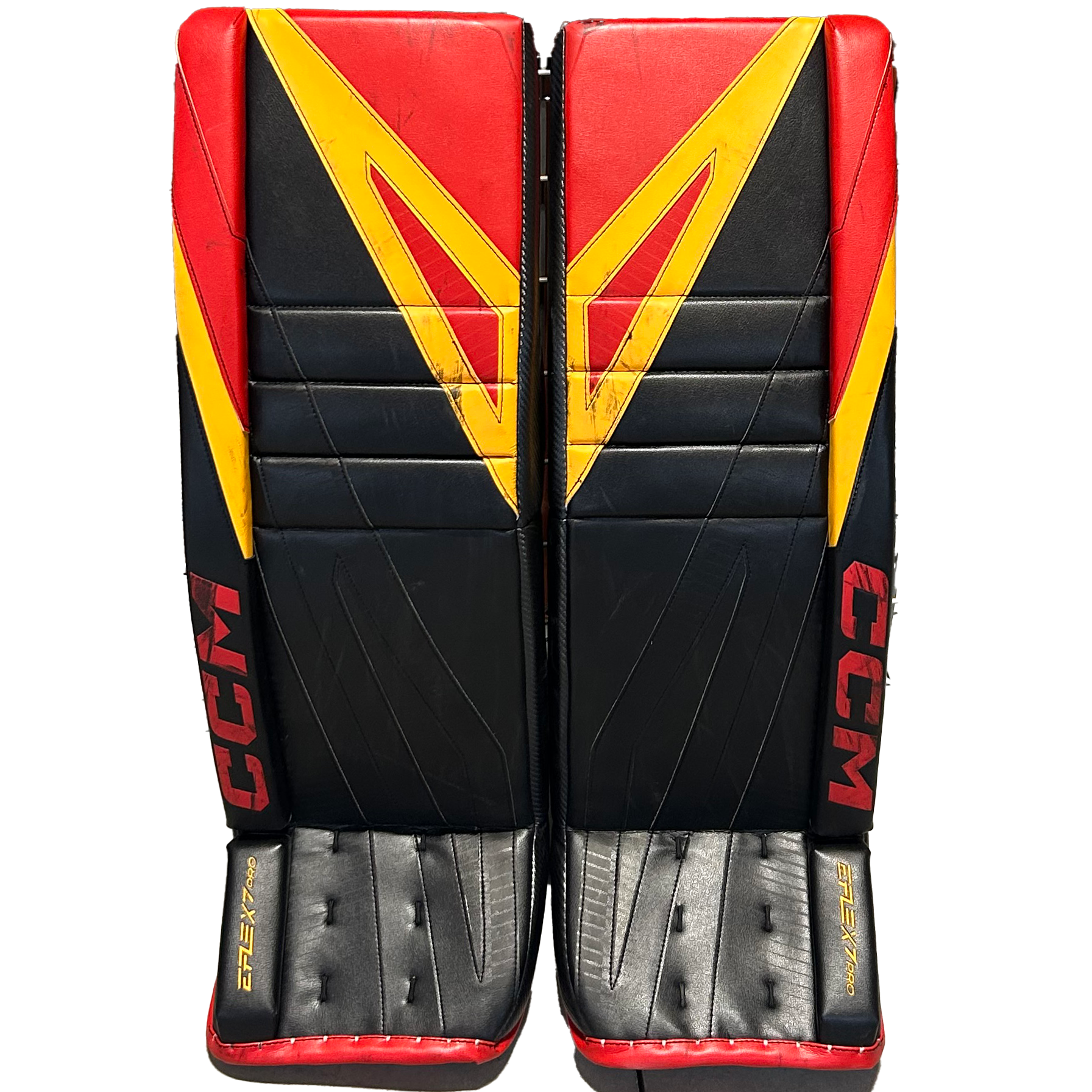 CCM Extreme Flex 7 Pro - Used Pro Stock Full Set (Black/Red/Yellow)