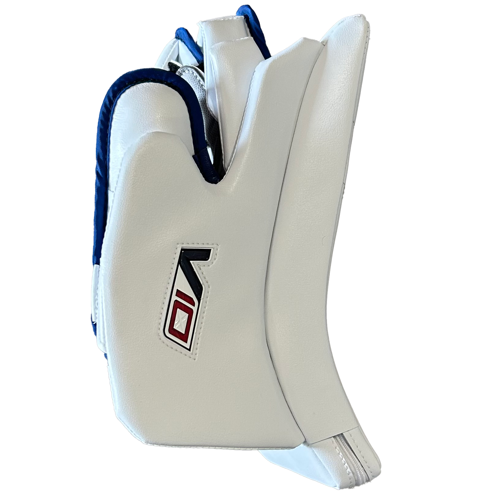 Vaughn Velocity V10 - Pro Stock Goalie Blocker (White/Red/Navy)