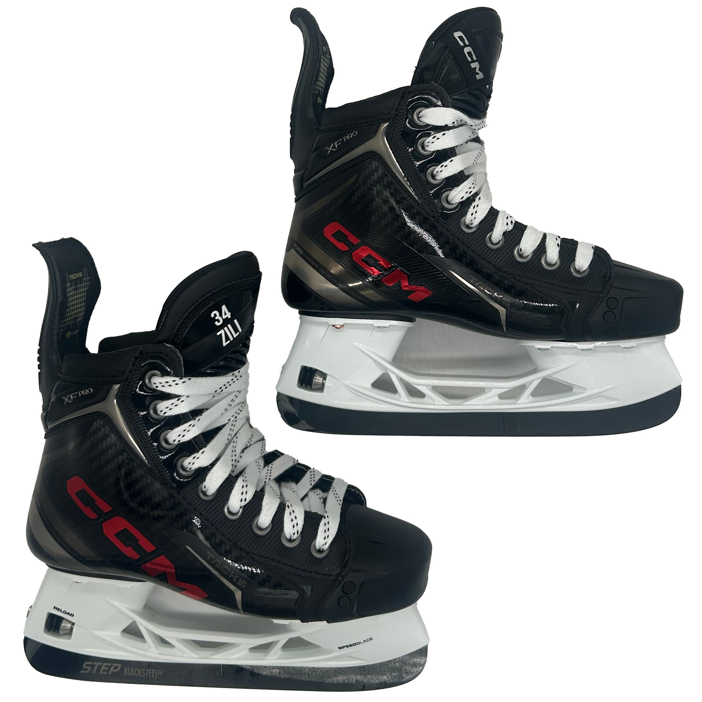CCM Tacks XF Pro - Pro Stock Hockey Skates - Size 4.5 (Black/Red)