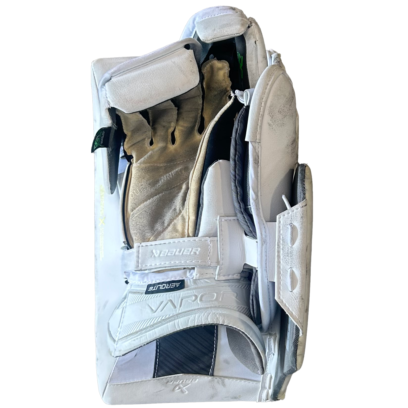 Bauer Vapor Hyperlite 2 - Used Pro Stock Goalie Blocker (White)