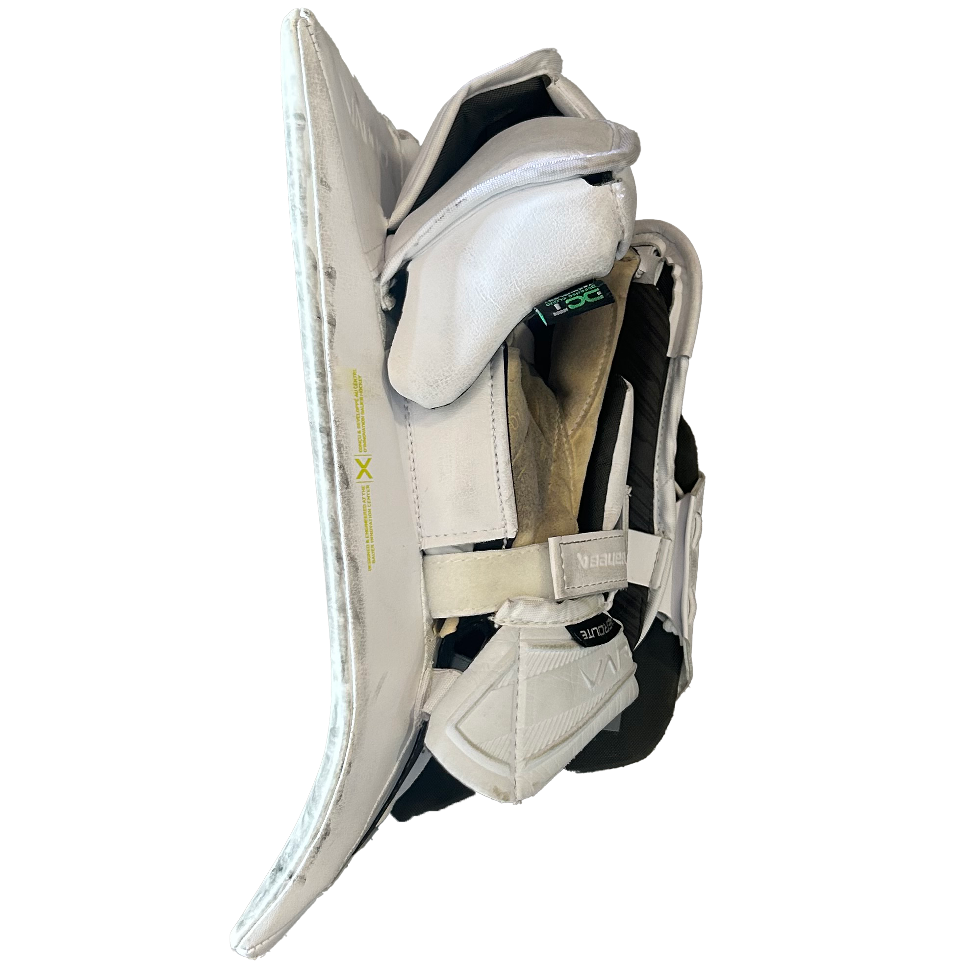 Bauer Vapor Hyperlite 2 - Used Pro Stock Goalie Blocker (White)