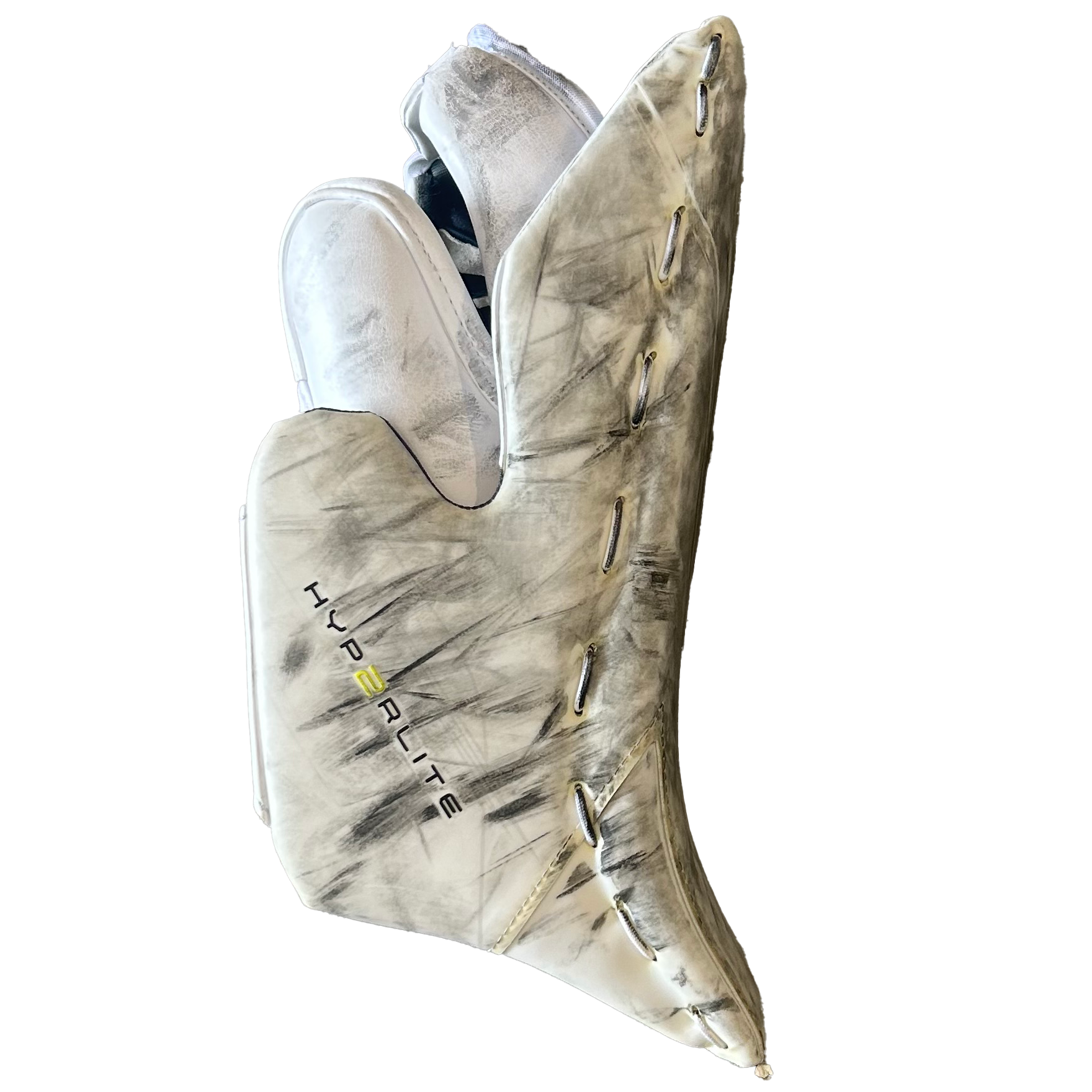 Bauer Vapor Hyperlite 2 - Used Pro Stock Goalie Blocker (White)