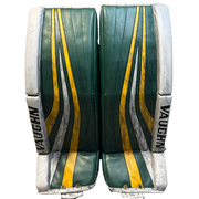Vaughn Velocity V7 - Used Pro Stock Goalie Pads (Green/White/Yellow)