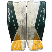 Bauer Supreme Ultrasonic - Used Pro Stock Goalie Pads (White/Green/Yellow)