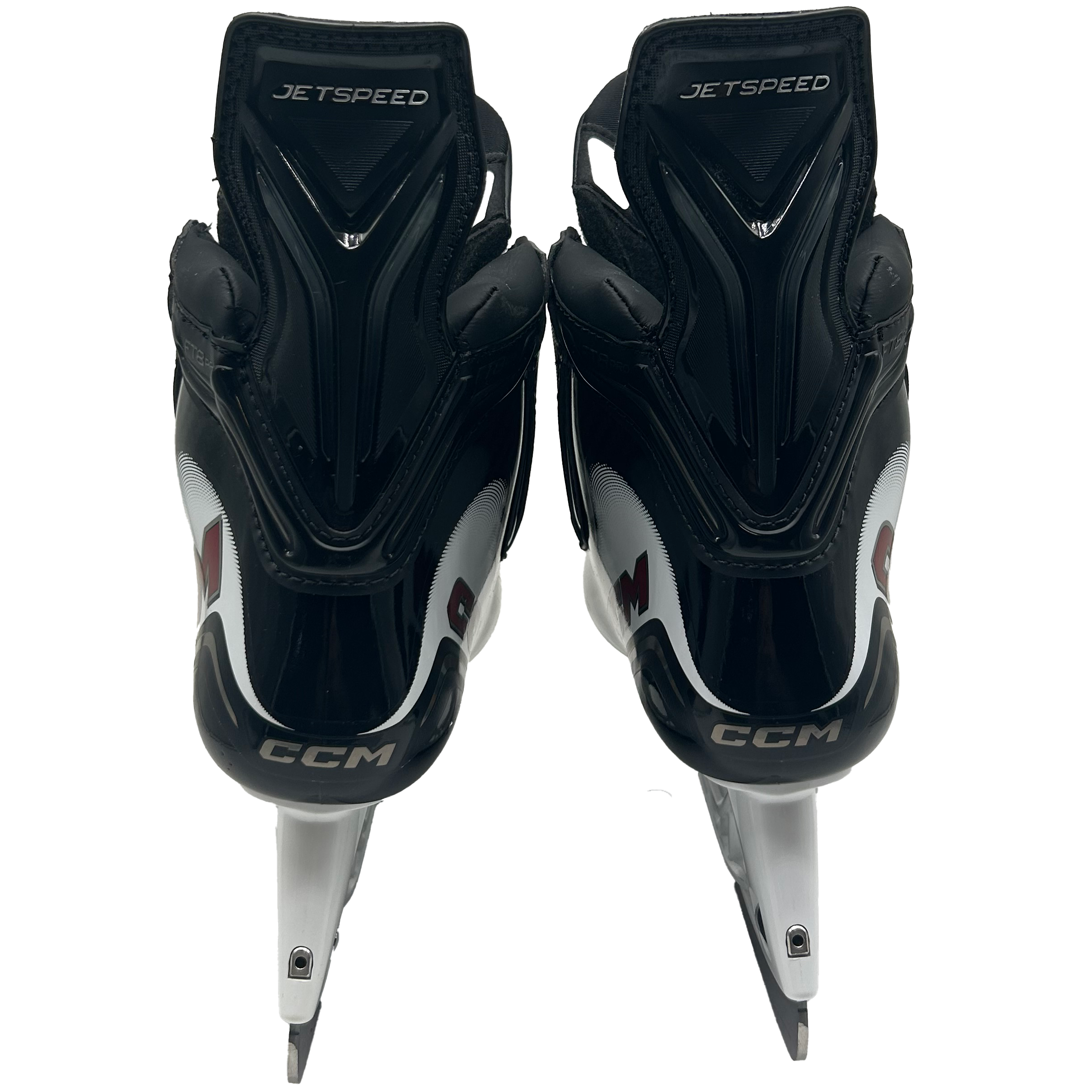 CCM Jetspeed FT8 Pro - Pro Stock Hockey Skates - Size 4EE (White/Red)