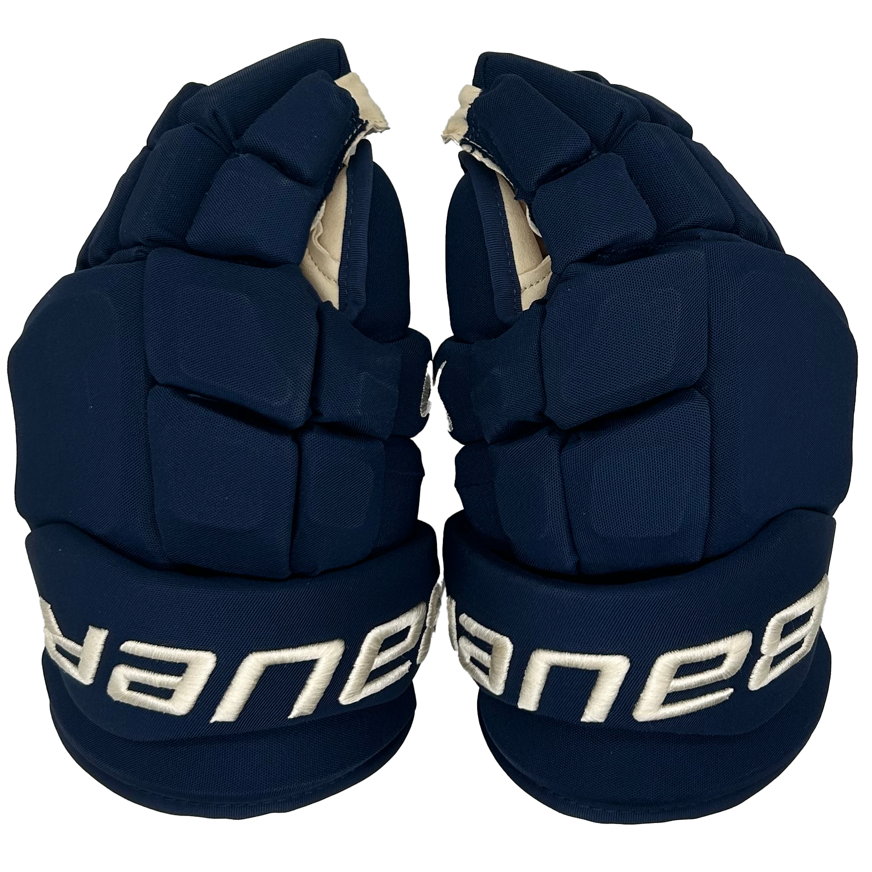 Bauer Supreme Mach - PWHL Pro Stock Glove - Montreal Victoires (Navy/Gold)