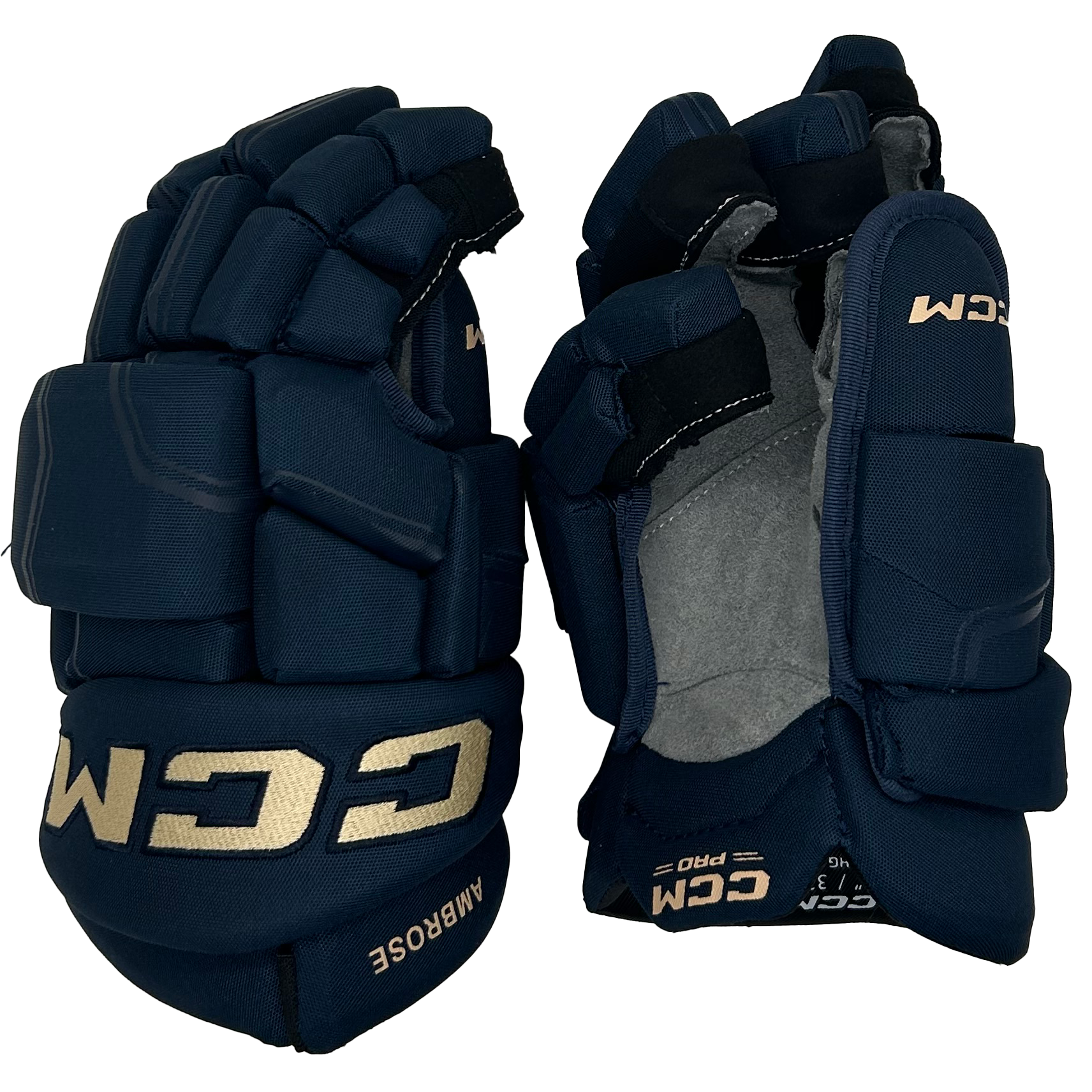 CCM HGQLPP - PWHL Pro Stock Glove - Erin Ambrose (Navy/Gold)