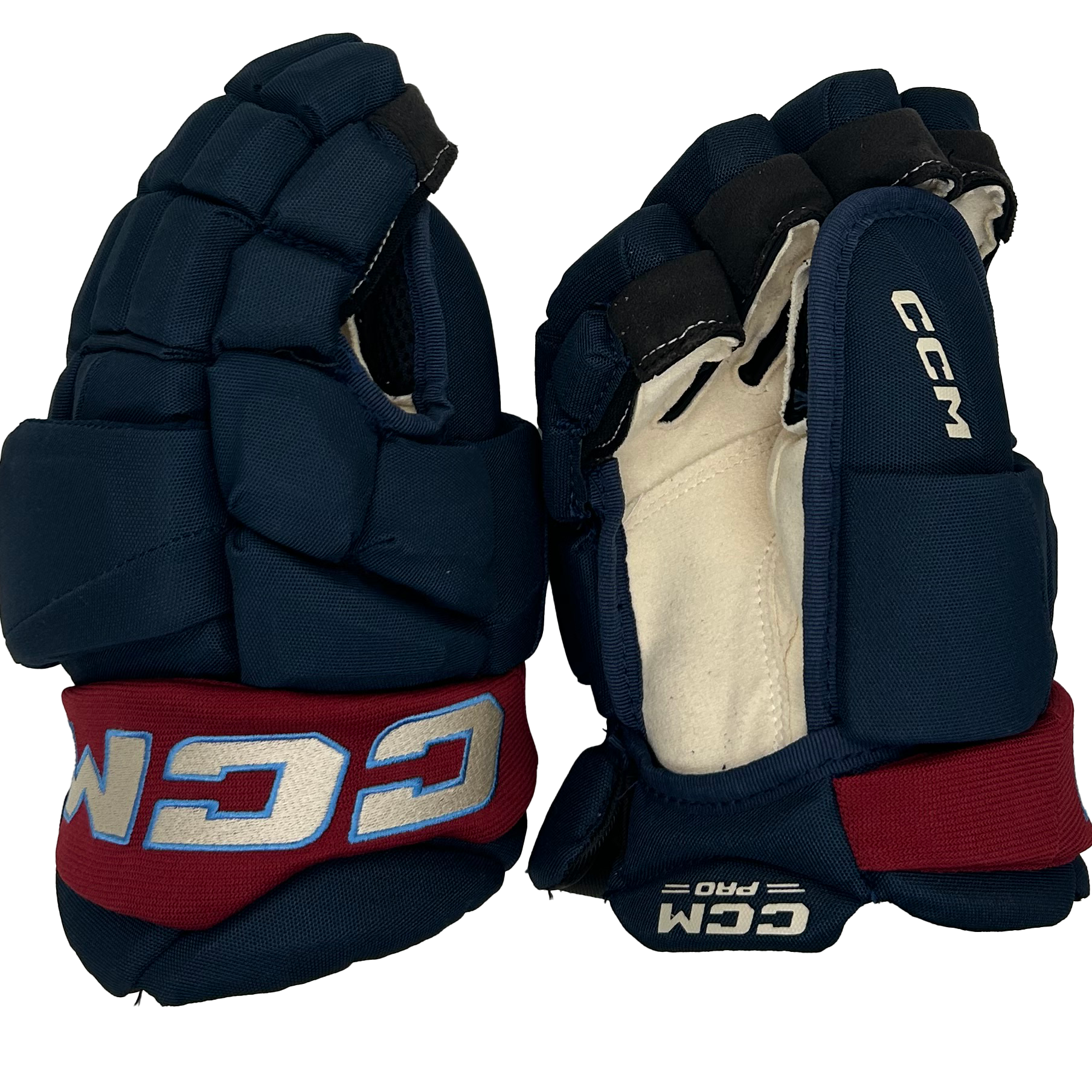 CCM Jetspeed FT8 Pro- PWHL Pro Stock Glove - Montreal Victoires (Navy/Maroon)