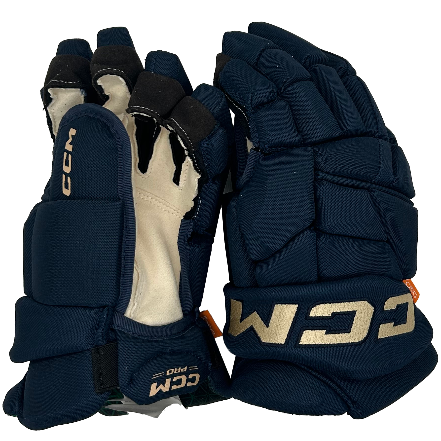 CCM Jetspeed FTW - PWHL Pro Stock Glove - Montreal Victoires (Navy/Gold)