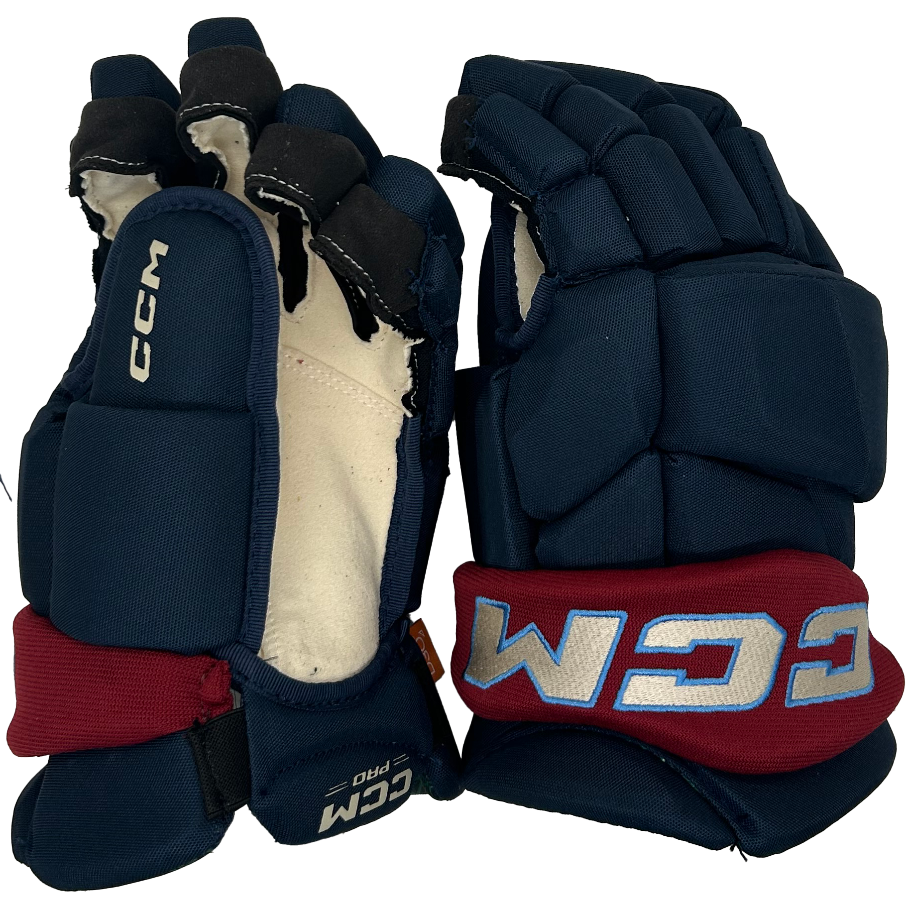 CCM Jetspeed FTW - PWHL Pro Stock Glove - Montreal Victoires (Navy/Maroon)
