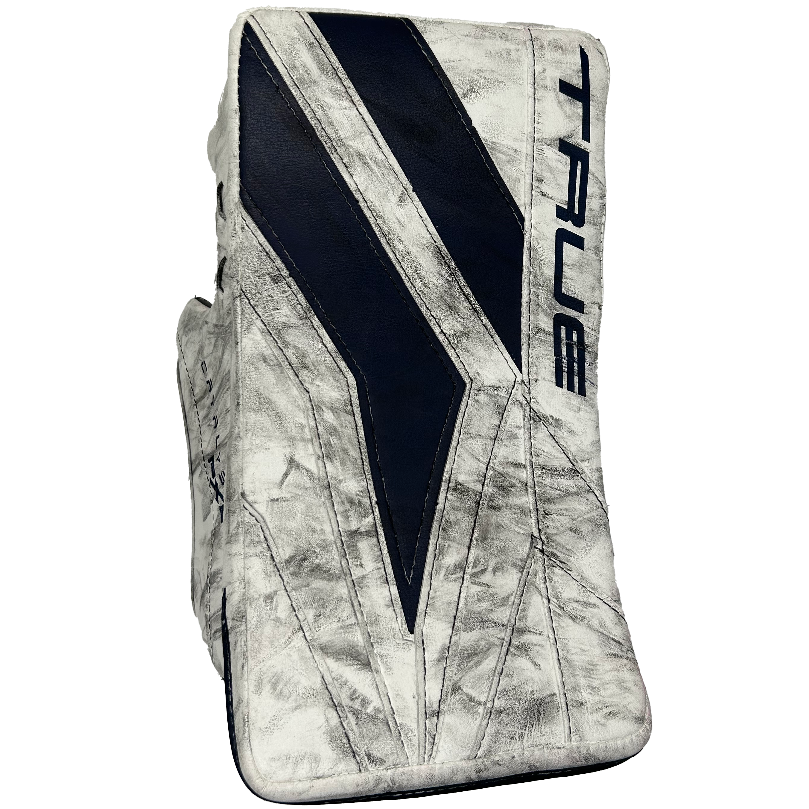 TRUE Catalyst PX5 - Used Pro Stock Goalie Blocker (White/Navy)