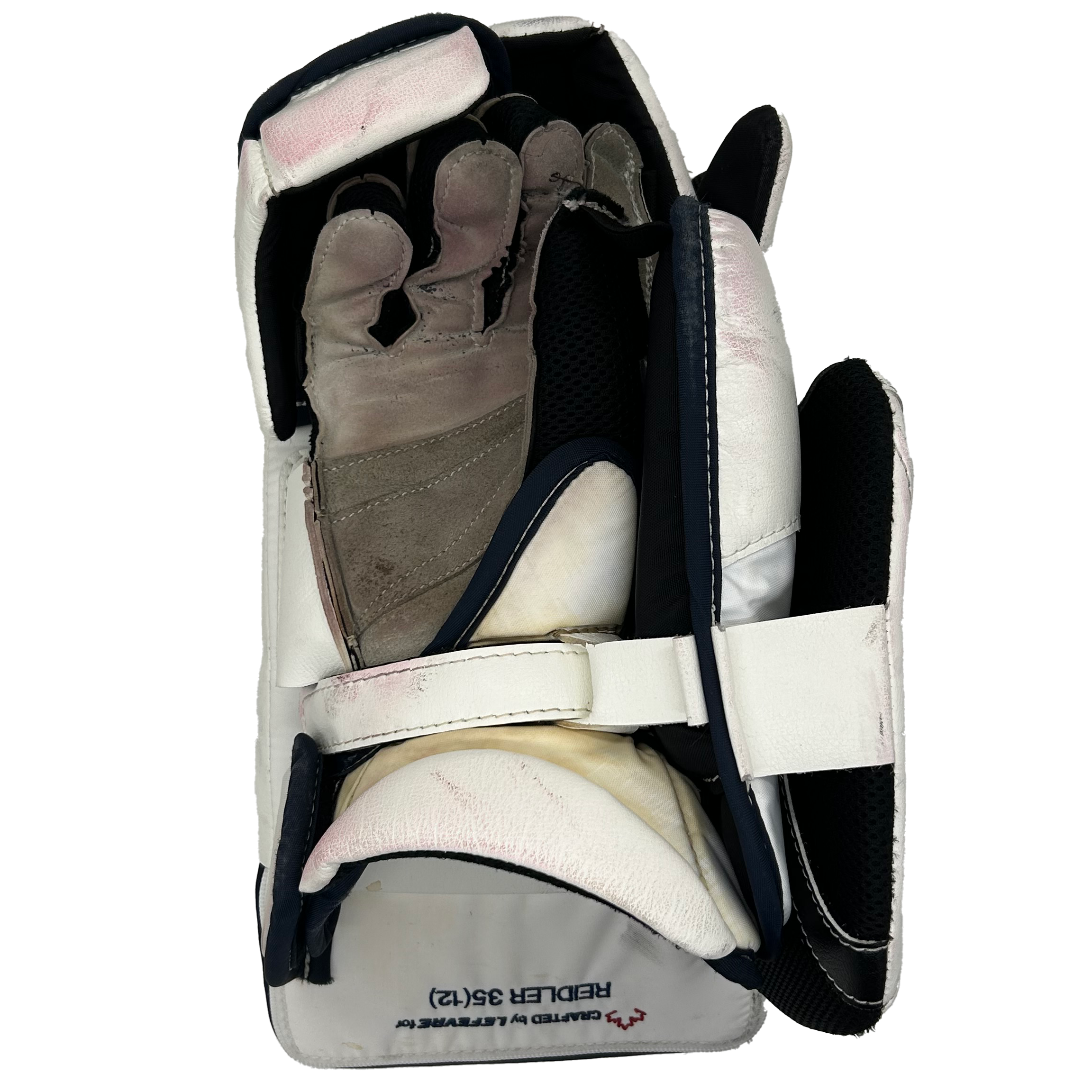TRUE Catalyst PX5 - Used Pro Stock Goalie Blocker (White/Navy)