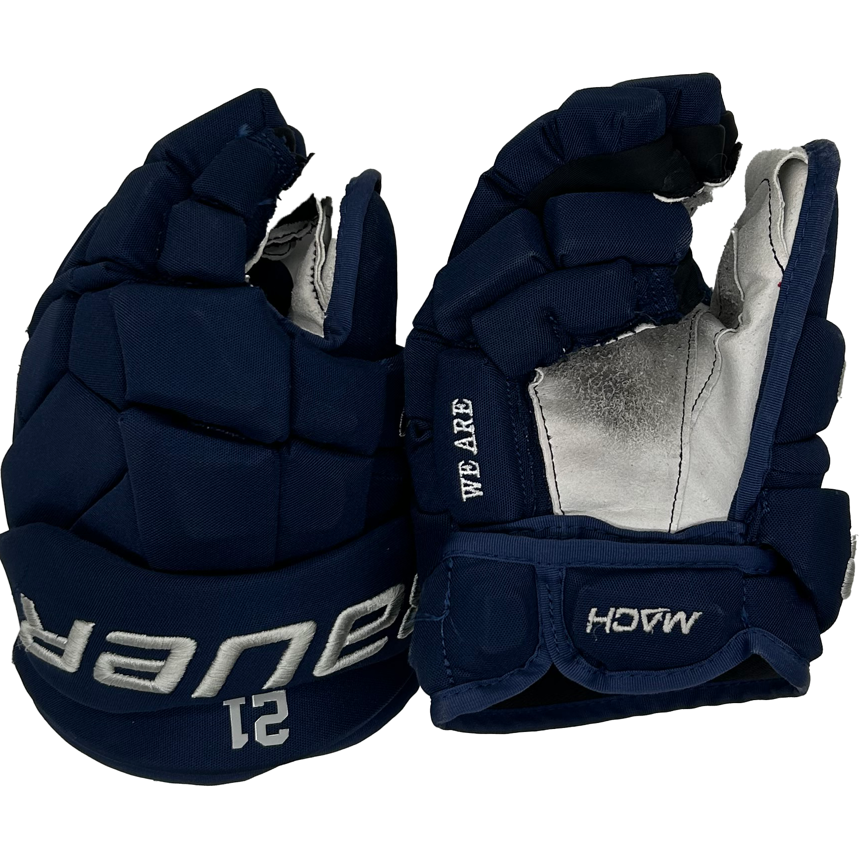 Bauer Supreme Mach - Used NCAA Pro Stock Glove (Navy)