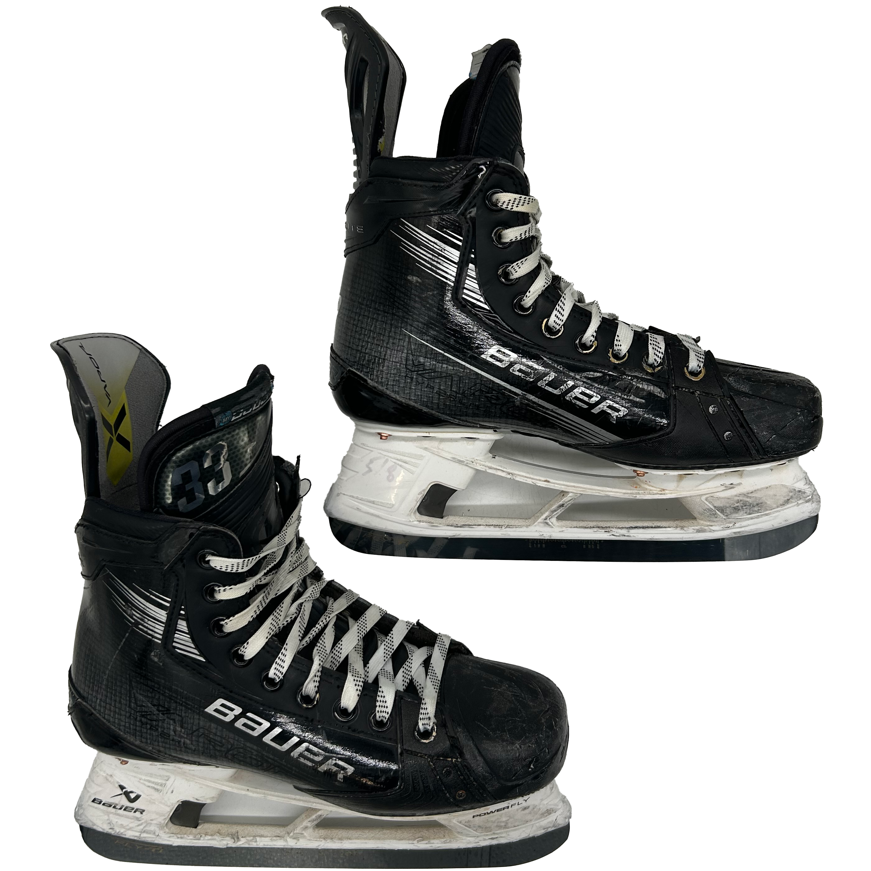 Bauer Vapor Hyperlite 2 - Used Pro Stock Hockey Skates - Size 7D (Black)