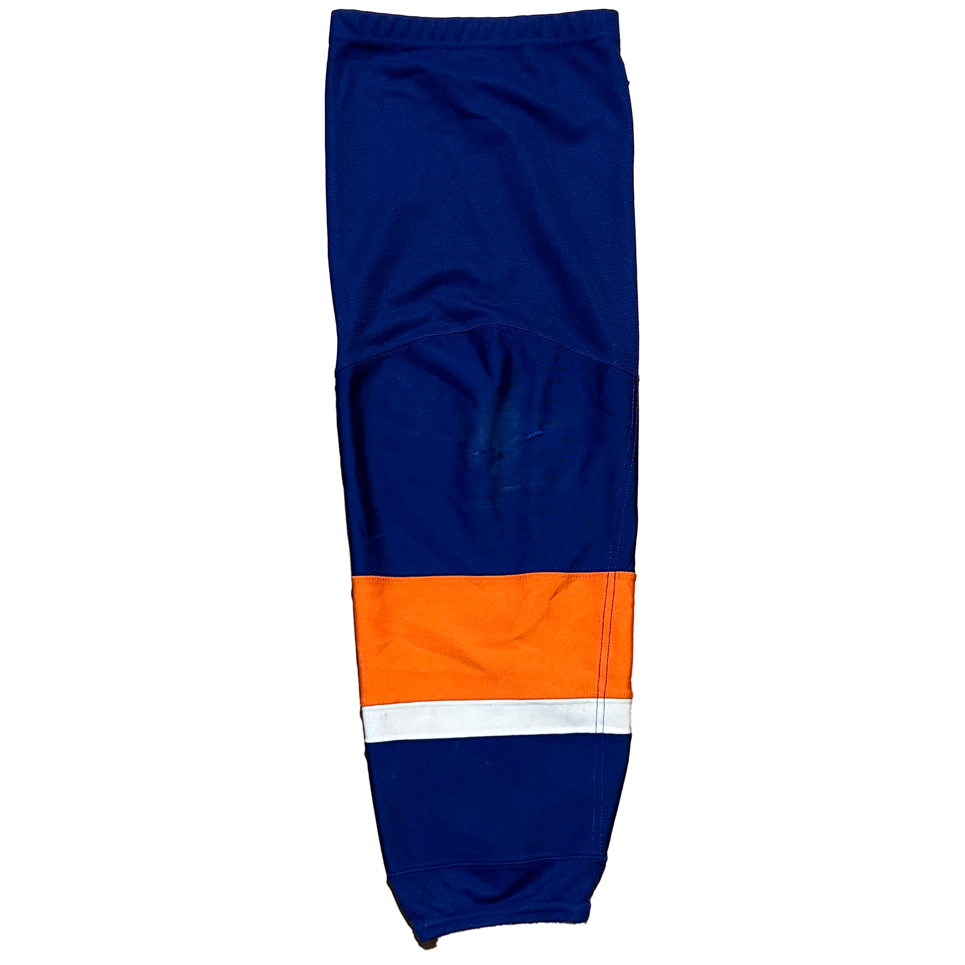 NHL - Used CCM Pro Stock Hockey Socks - New York Islanders (Blue/Orange/White)