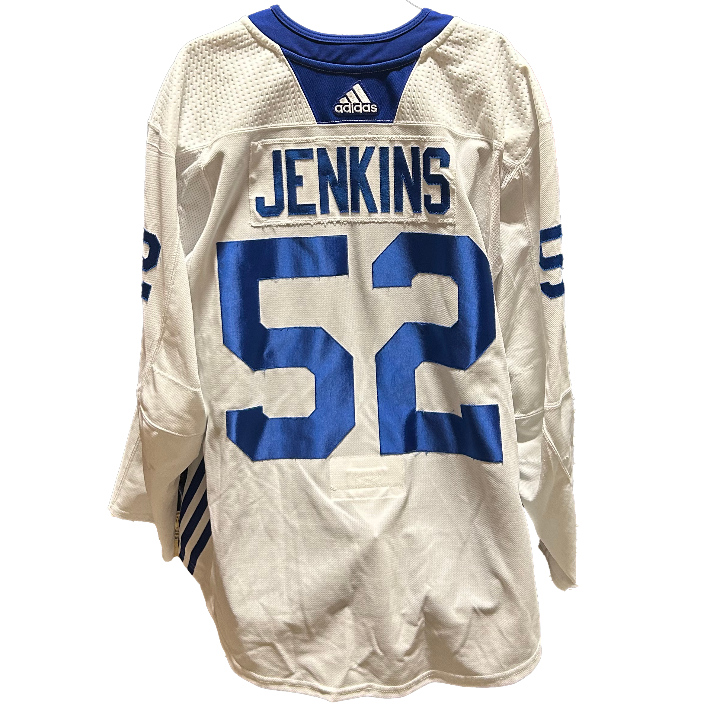 NHL - Used New York Islanders Adidas Practice Jersey With Namebars (White)