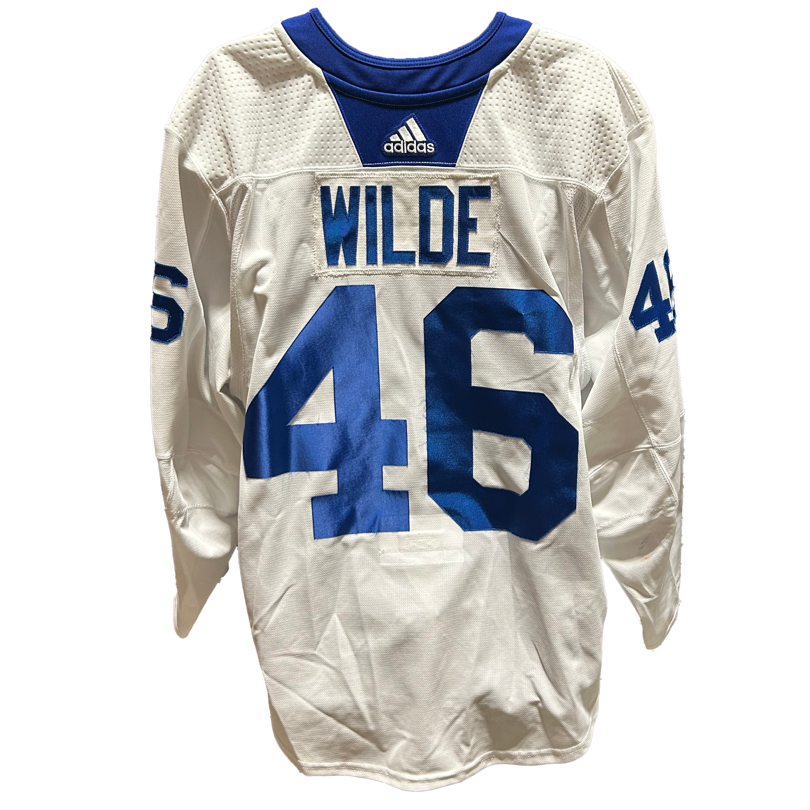 NHL - Used New York Islanders Adidas Practice Jersey With Namebars (White)
