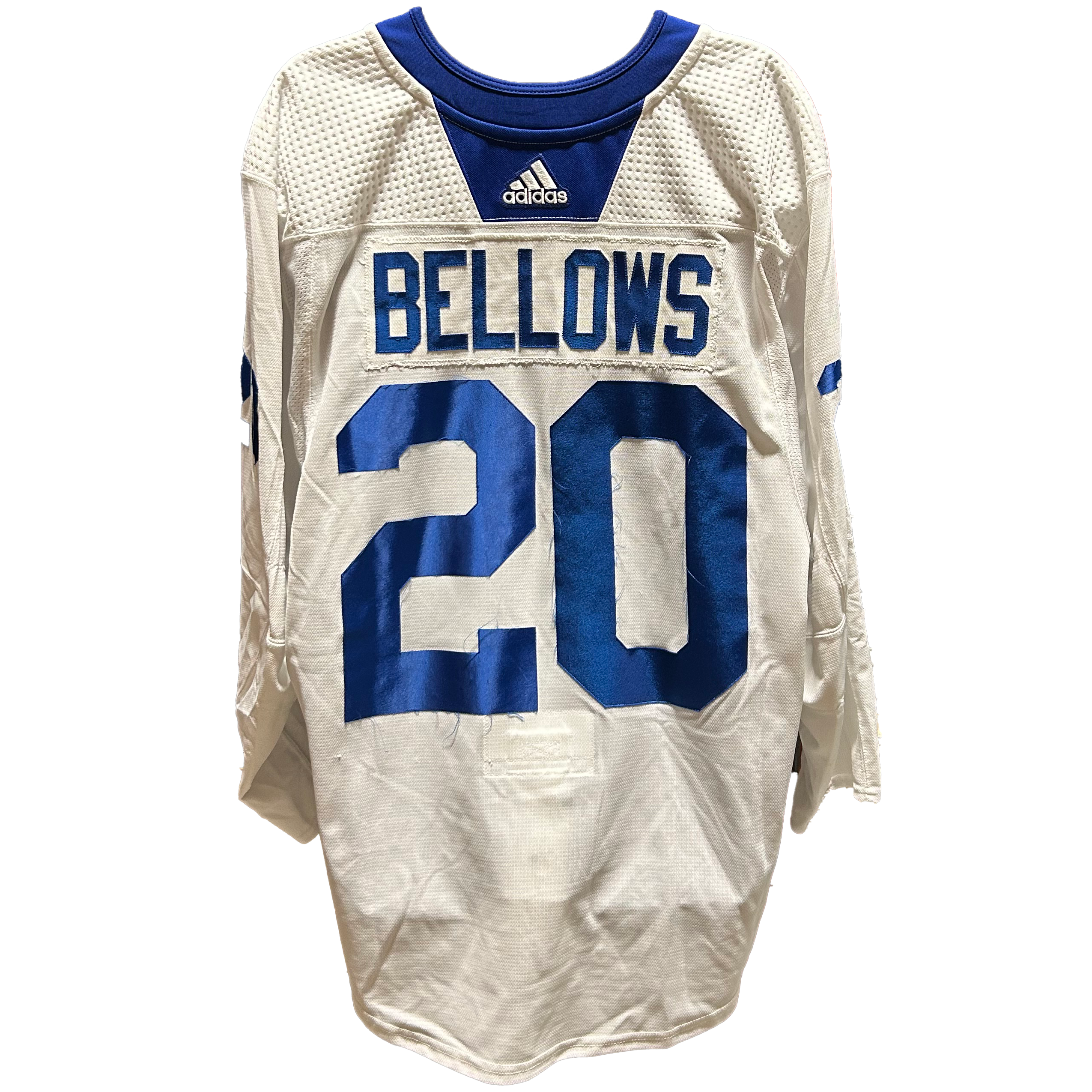 NHL - Used New York Islanders Adidas Practice Jersey With Namebars (White)