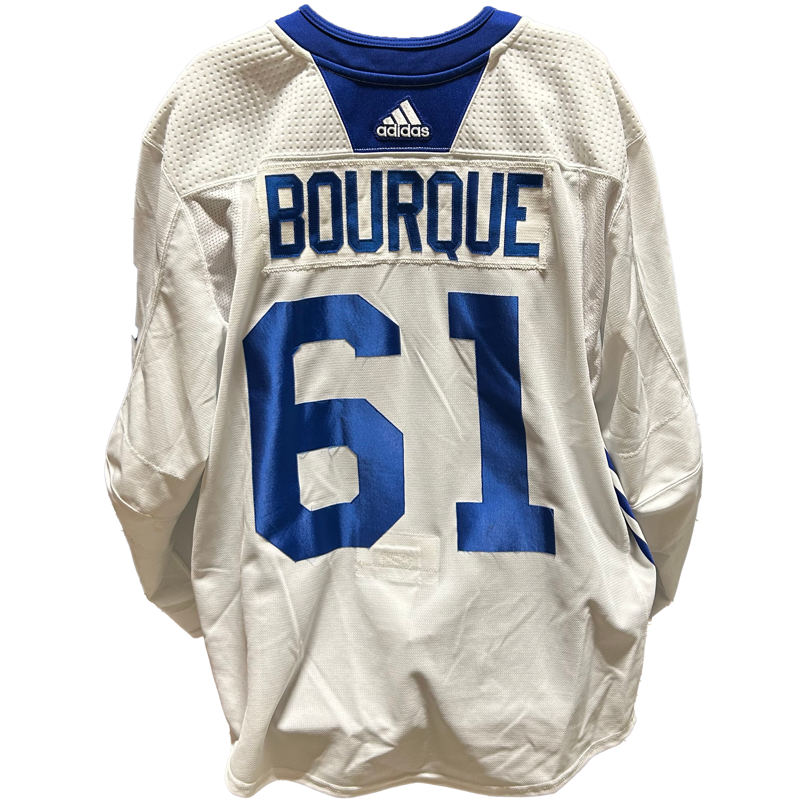 NHL - Used New York Islanders Adidas Practice Jersey With Namebars (White)