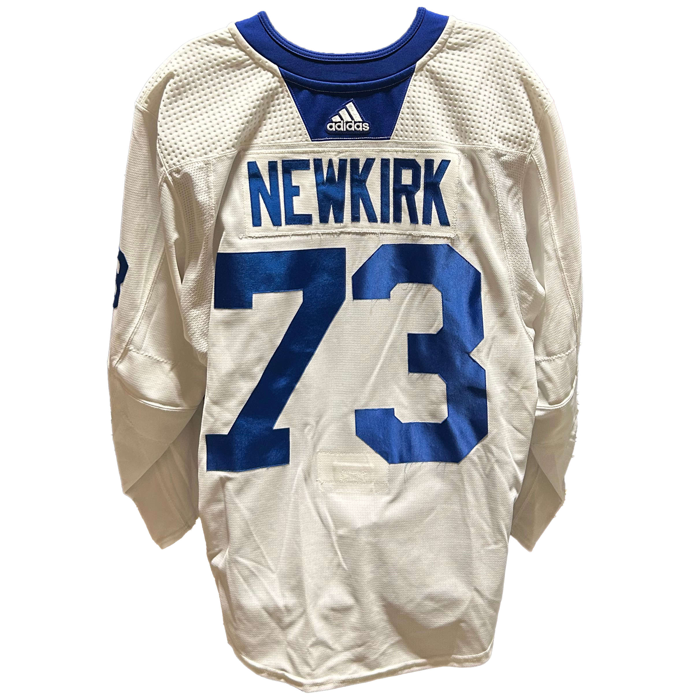 NHL - Used New York Islanders Adidas Practice Jersey With Namebars (White)