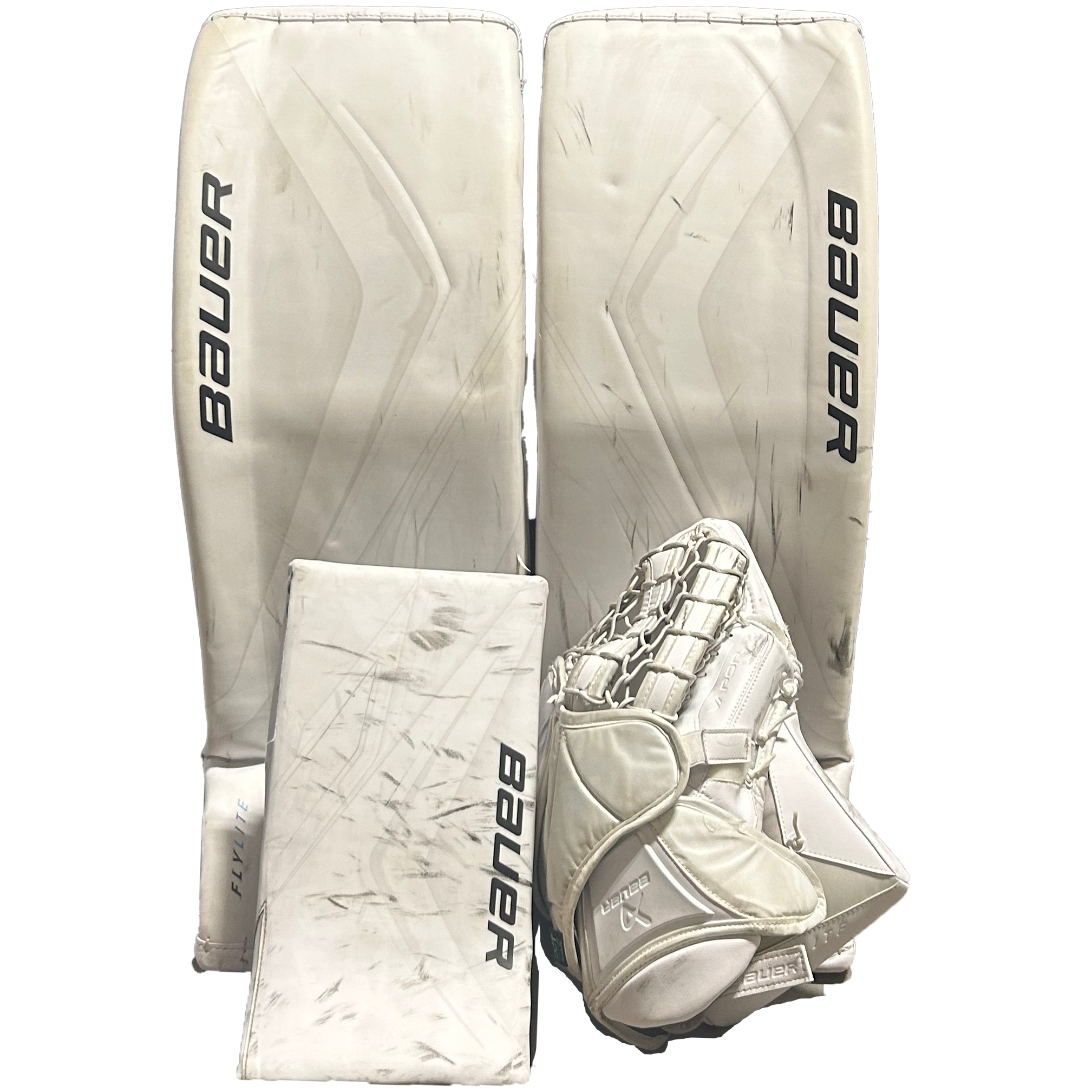 Used - Bauer Vapor Flylite Pro Stock Goalie Full Set (White)