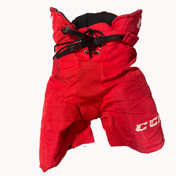 CCM HP30 - NCAA Used Pro Stock Hockey Pants (Red/White)